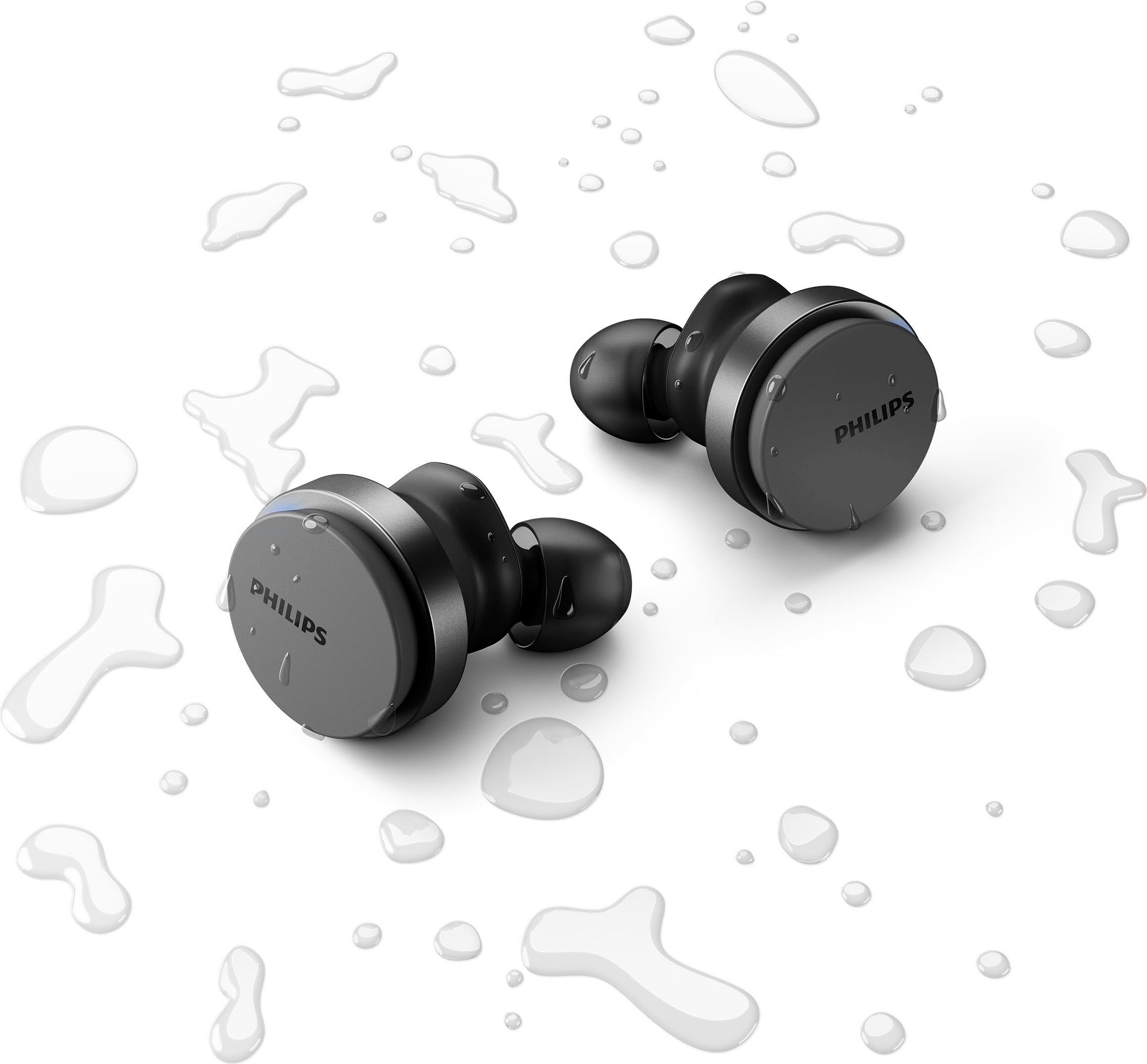 AVRCP True A2DP In-Ear-Kopfhörer Anrufe Bluetooth, für (Noise-Cancelling und schwarz HFP) Bluetooth, Philips integrierte wireless Wireless, TAT8506 Pro, Musik, Steuerung