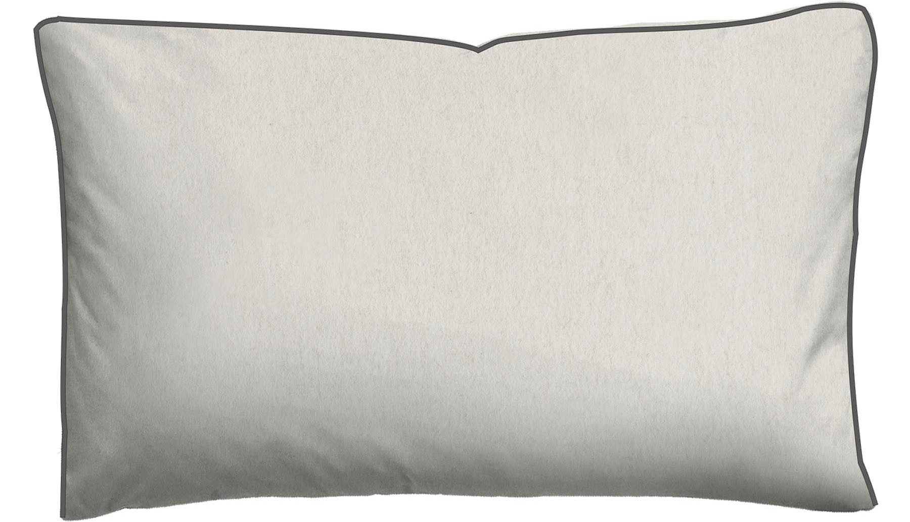 Biberna Kissenbezug 0840500 HERMAL Premium Biber Melange-Flanell 100% Baumwolle, (1 Stück), Kissenhülle, wärmend & weich, Reißverschluss, Satinpaspel – Bild 5 von 5