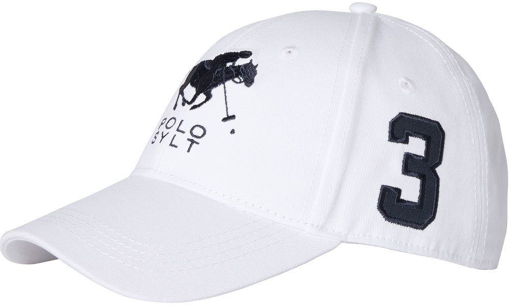 Polo Sylt Baseball Cap aus 100% Baumwolle, mit Belüftungslöchern weiß