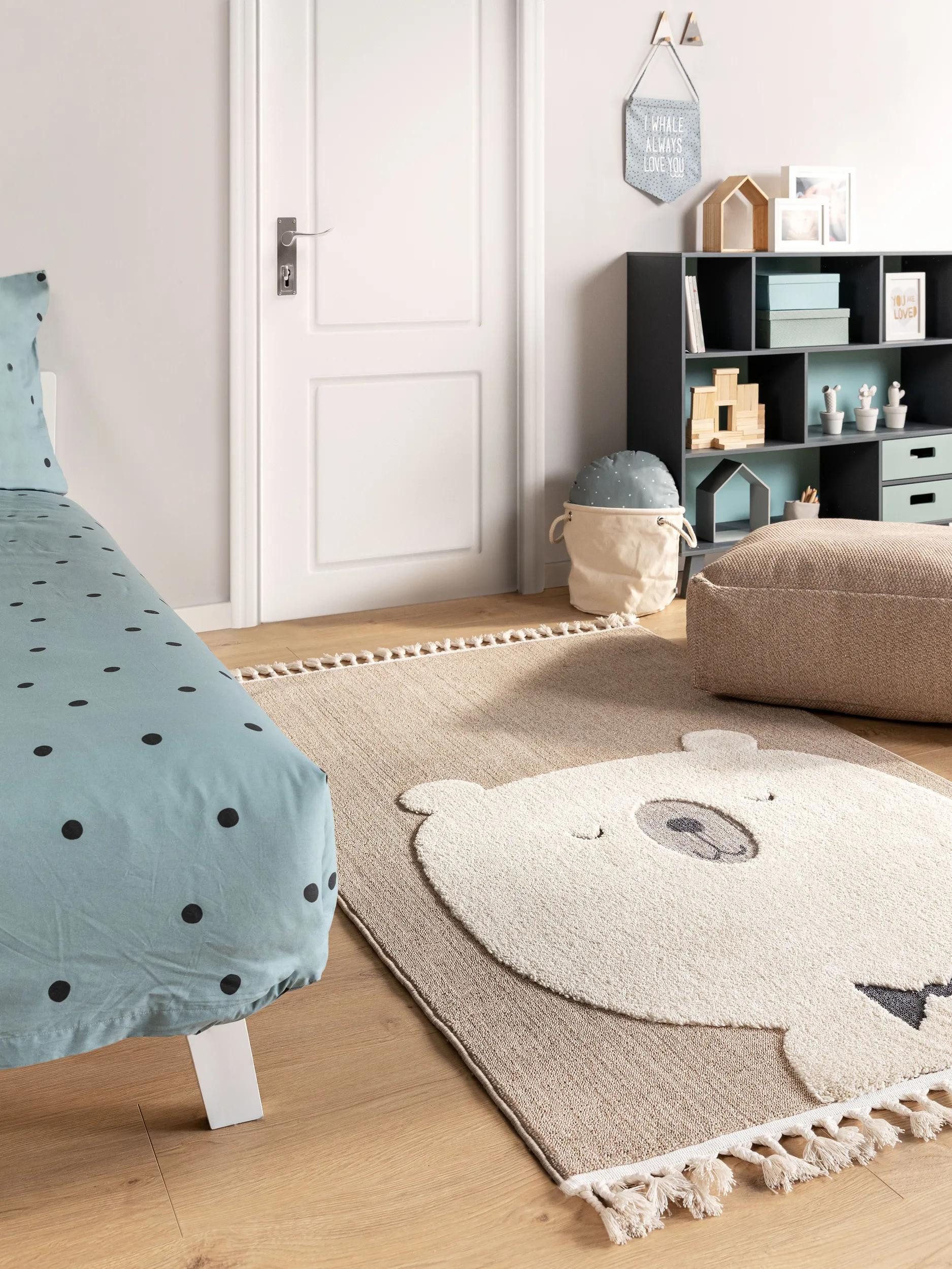 benuta Kinderteppich Momo, rechteckig, Höhe: 11 mm, Kunstfaser, Berber, Ethno-Style, Wohnzimmer