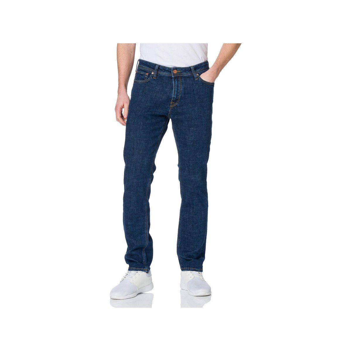 Jack & Jones 5-Pocket-Jeans blau (1-tlg) | Straight-Fit Jeans