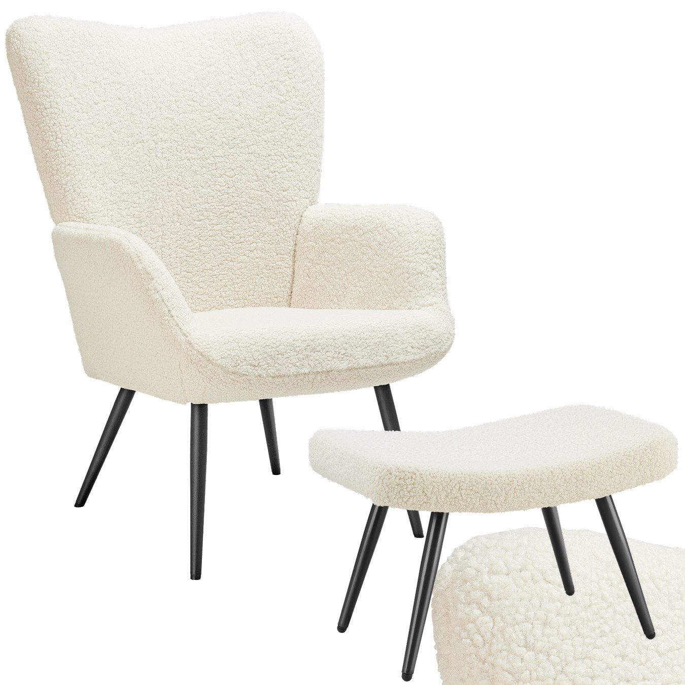tectake Relaxsessel Sessel Hygge gepolstert inklusive günstig online kaufen