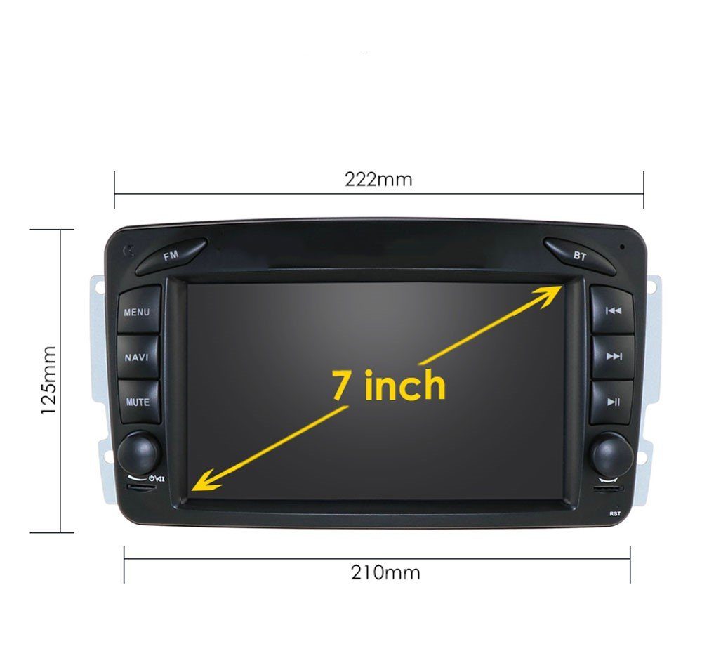 C für Autoradio Android W203 Autoradio Navi GPS CLK GABITECH A-W168 Mercedes Viano Benz