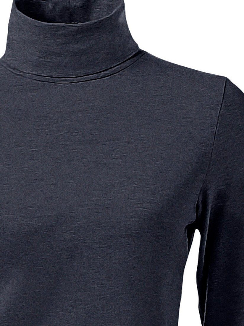 heine T-Shirt Rollkragen-Shirt Langarm