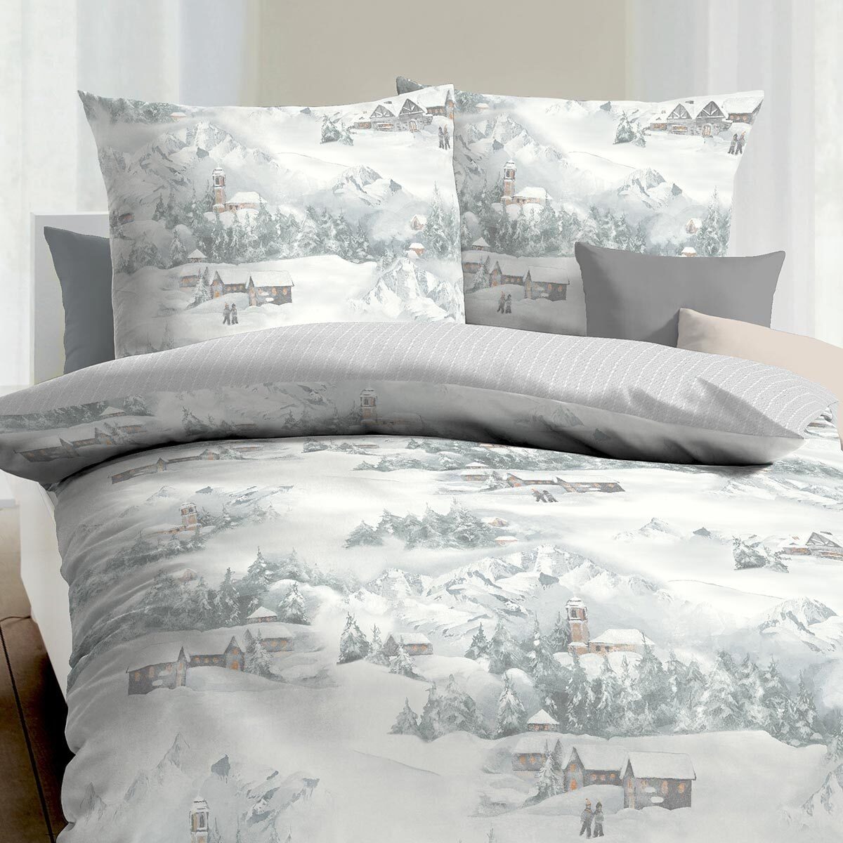 TRAUMSCHLAF Bettwäsche Cozy, Biber, 2 teilig, wunderbar kuschelige Biber Be günstig online kaufen