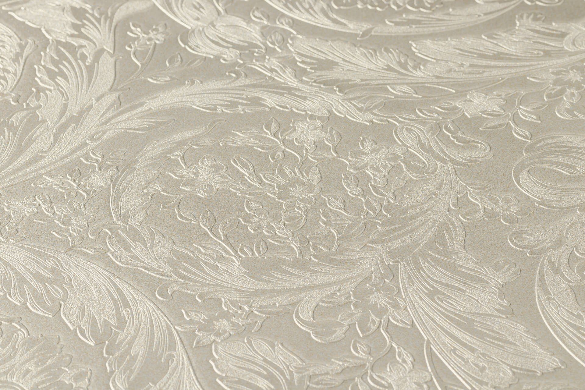 KUNSTLOFT Vliestapete Versace Metallics 1 0.7x10.05 m, Leicht glänzend, lichtbeständige Design Tapete