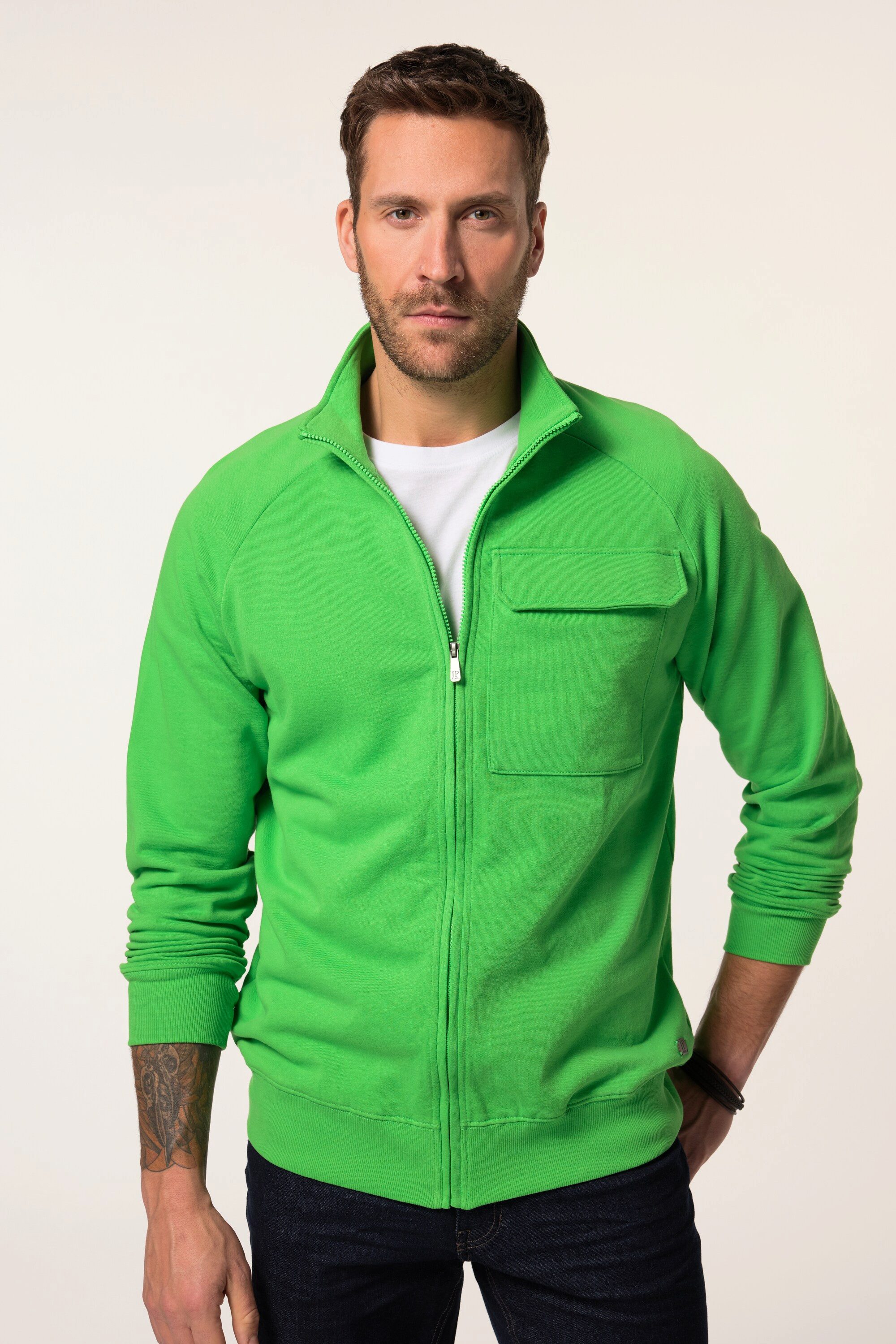 JP1880 Fleecejacke JP 1880 Sweatjacke Waffelstruktur günstig online kaufen