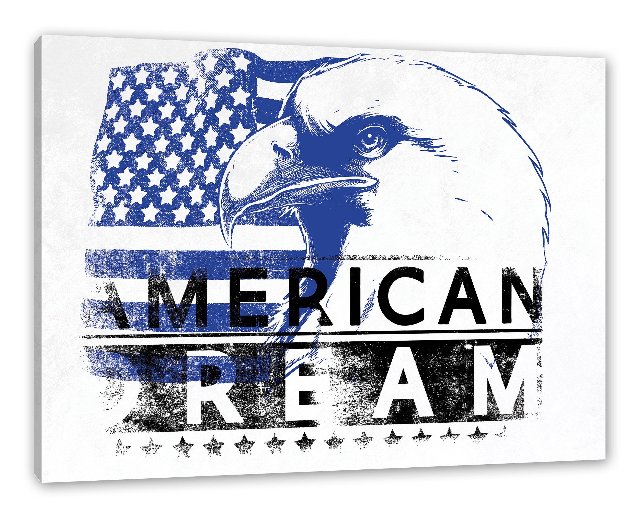 American American St), Light dream dream Zackenaufhänger Leinwandbild fertig Light, inkl. bespannt, Leinwandbild (1 Pixxprint