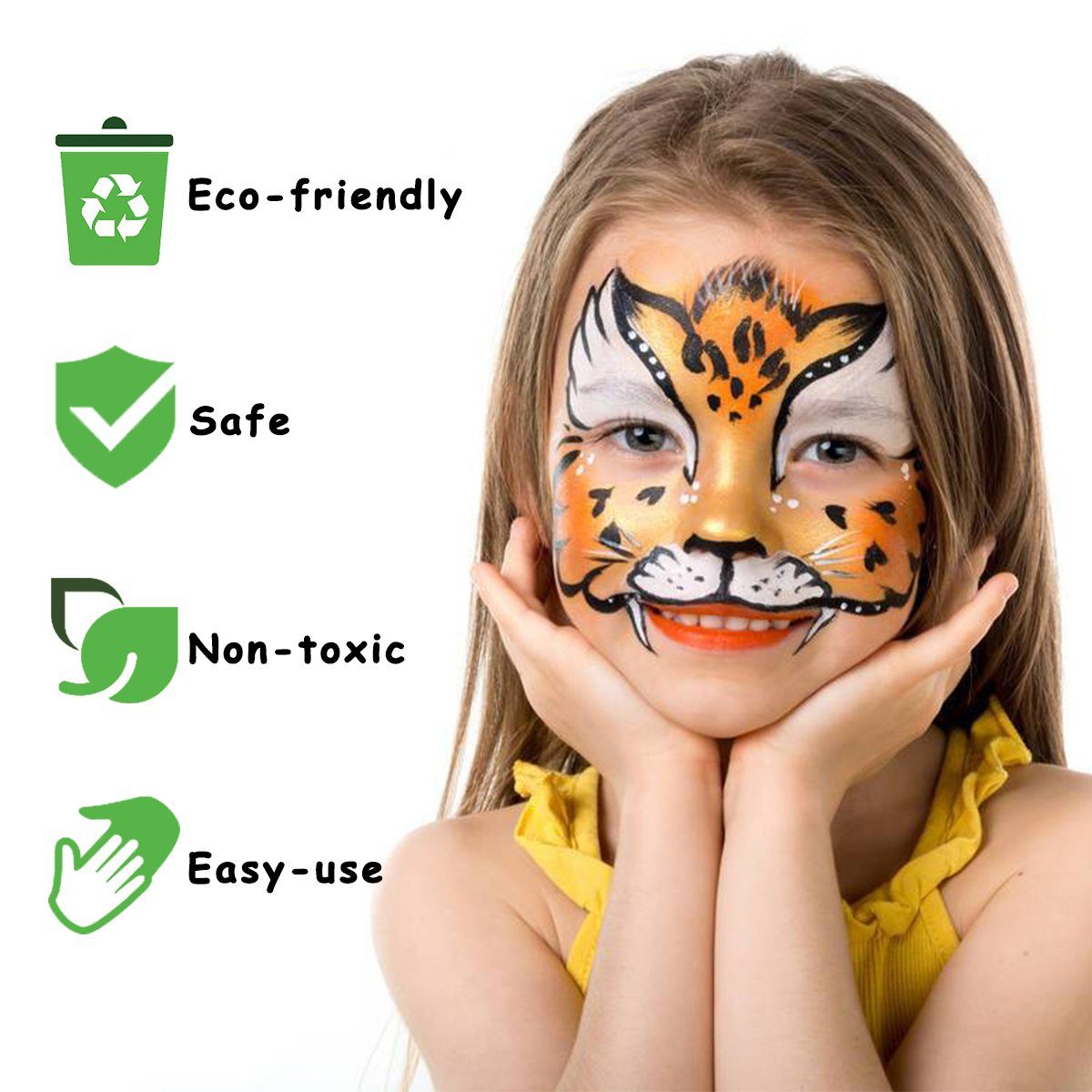 NASUM Make-up Palette Children's Make-up for Creative Face Painting, especially compatible make-up for children
