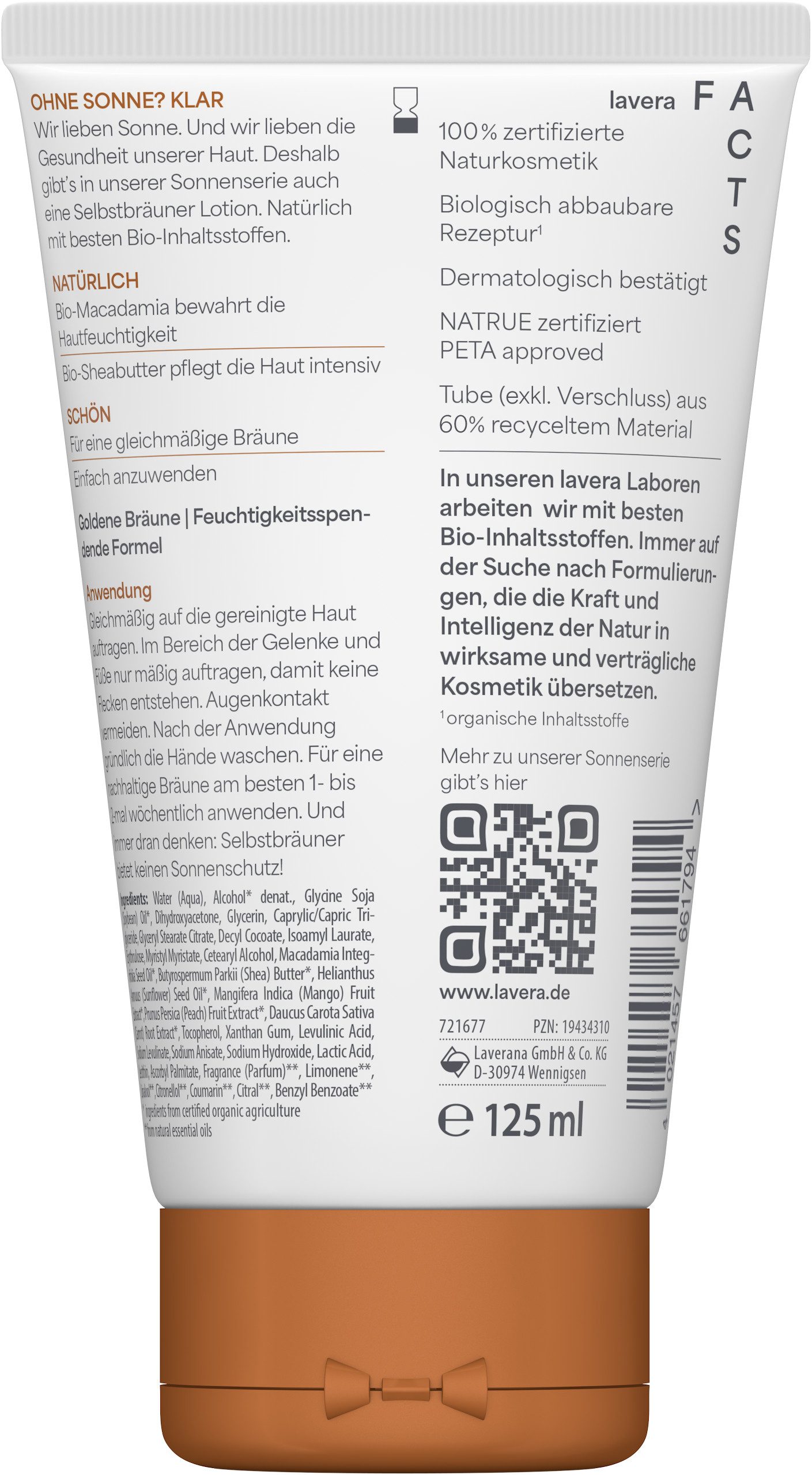 lavera Selbstbräunungslotion Selbstbräuner Lotion, 1-tlg.