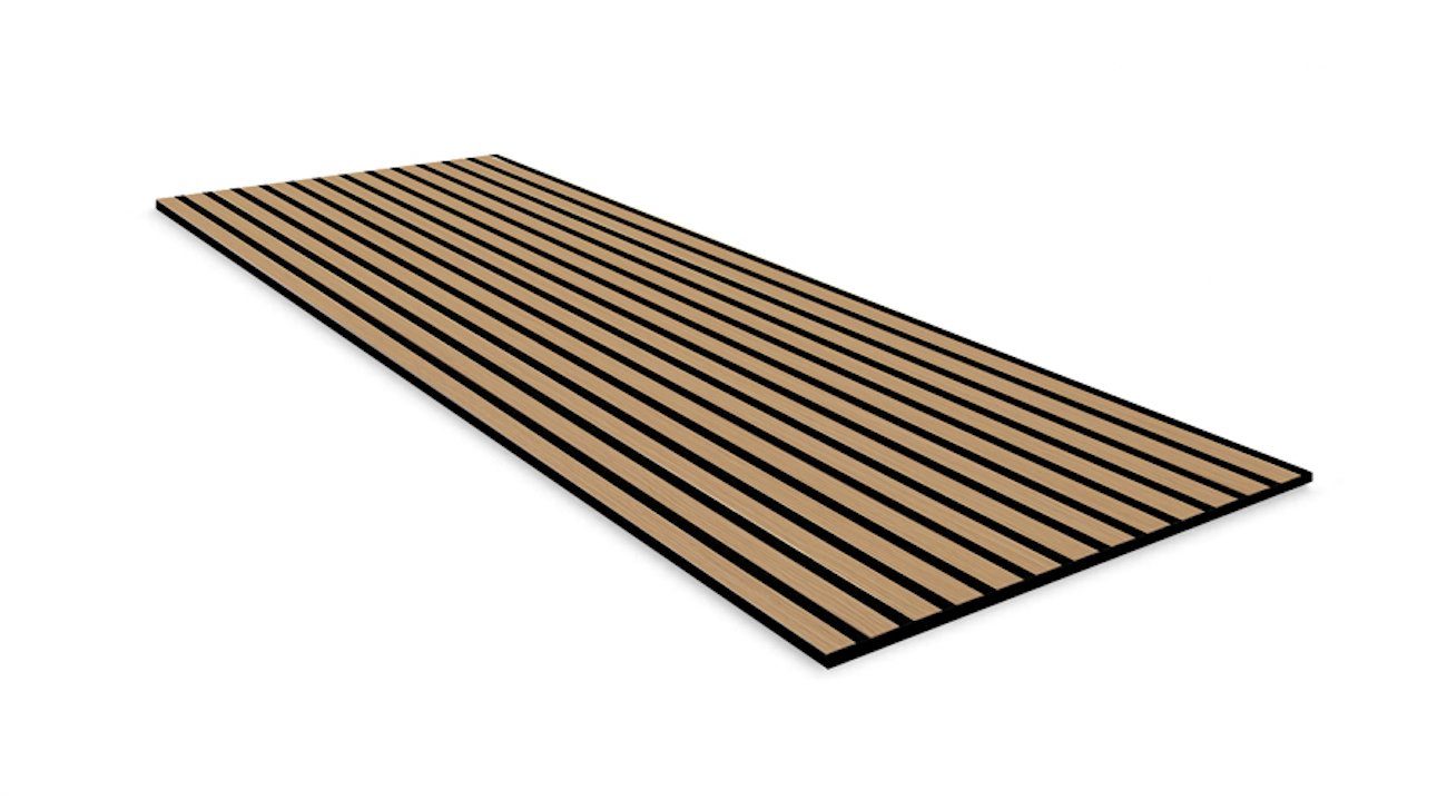 JANGAL Schallschutzpaneel Modular Wall Akustikpaneel, 520x1040x10 mm, nachhaltig & akustisch, BxL: 52,00x104,00 cm, 0,54 qm, Akustik Paneel, verbesserte Raumakustik, Connector-System Davert Oak