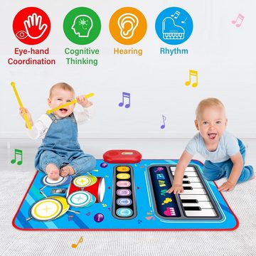 Inshow Spielzeug-Musikinstrument Riesen Klaviermatte XXL Tanzmatte Musikmatte Kids Piano und Musikbox