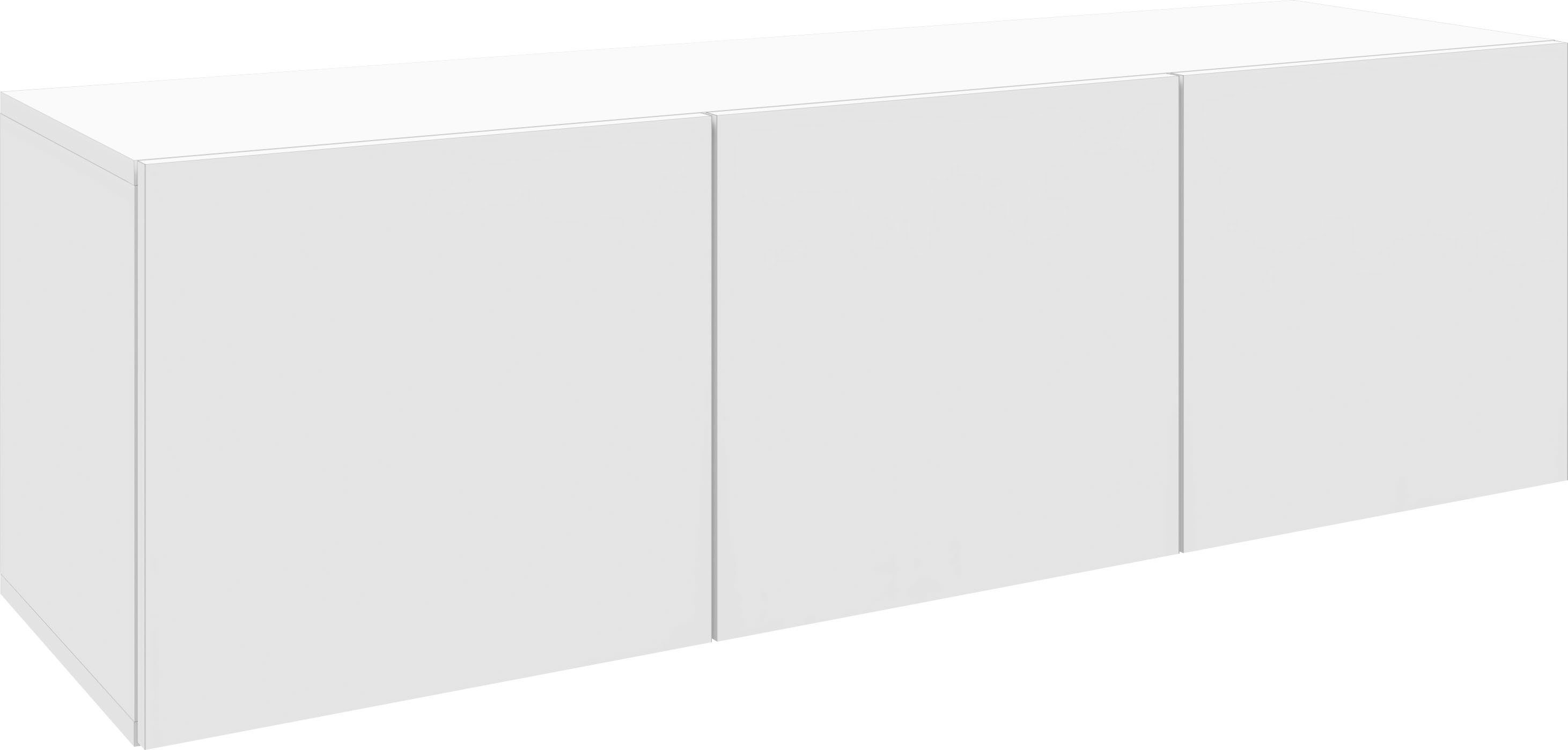 matt cm, borchardt Vaasa, 114 weiß Breite hängend nur Lowboard Möbel