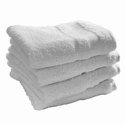Mirabeau Handtuch Handtuch 4er Set Bourogne weiß, 100% Baumwolle