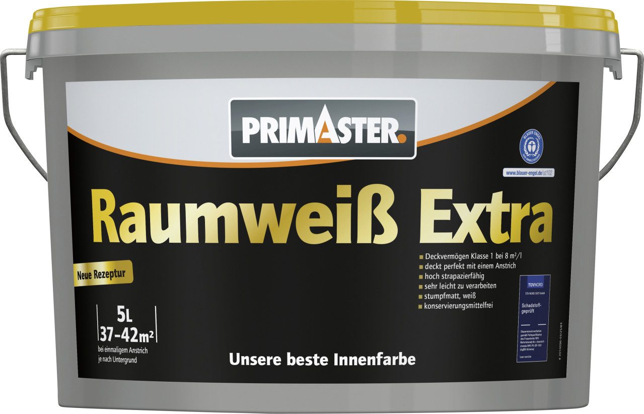 Primaster Wandfarbe Primaster Raumweiß Extra Wandfarbe matt weiß