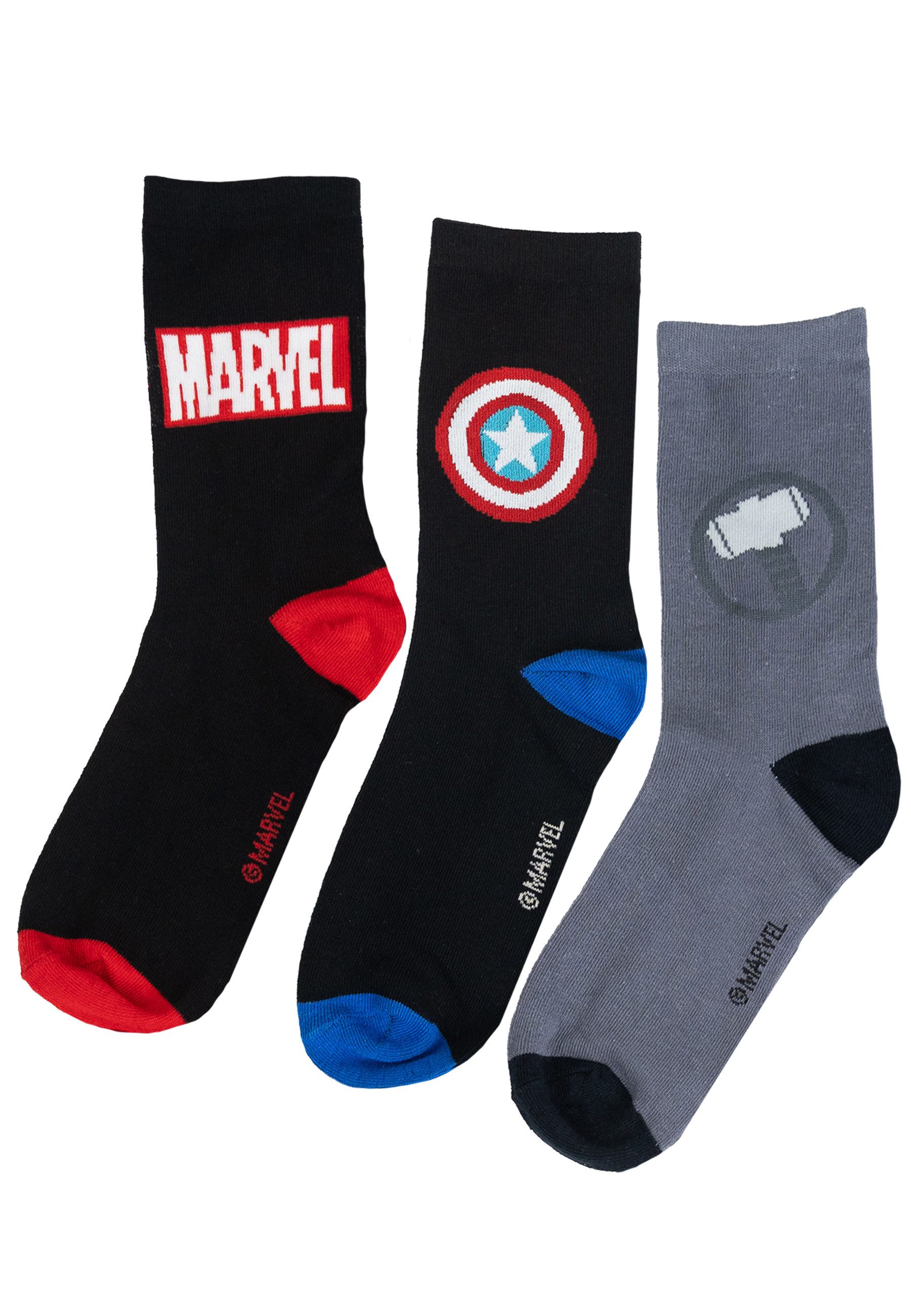 United Labels® Socken Marvel Socken Sneaker Strümpfe (5er Pack) 40-45 günstig online kaufen