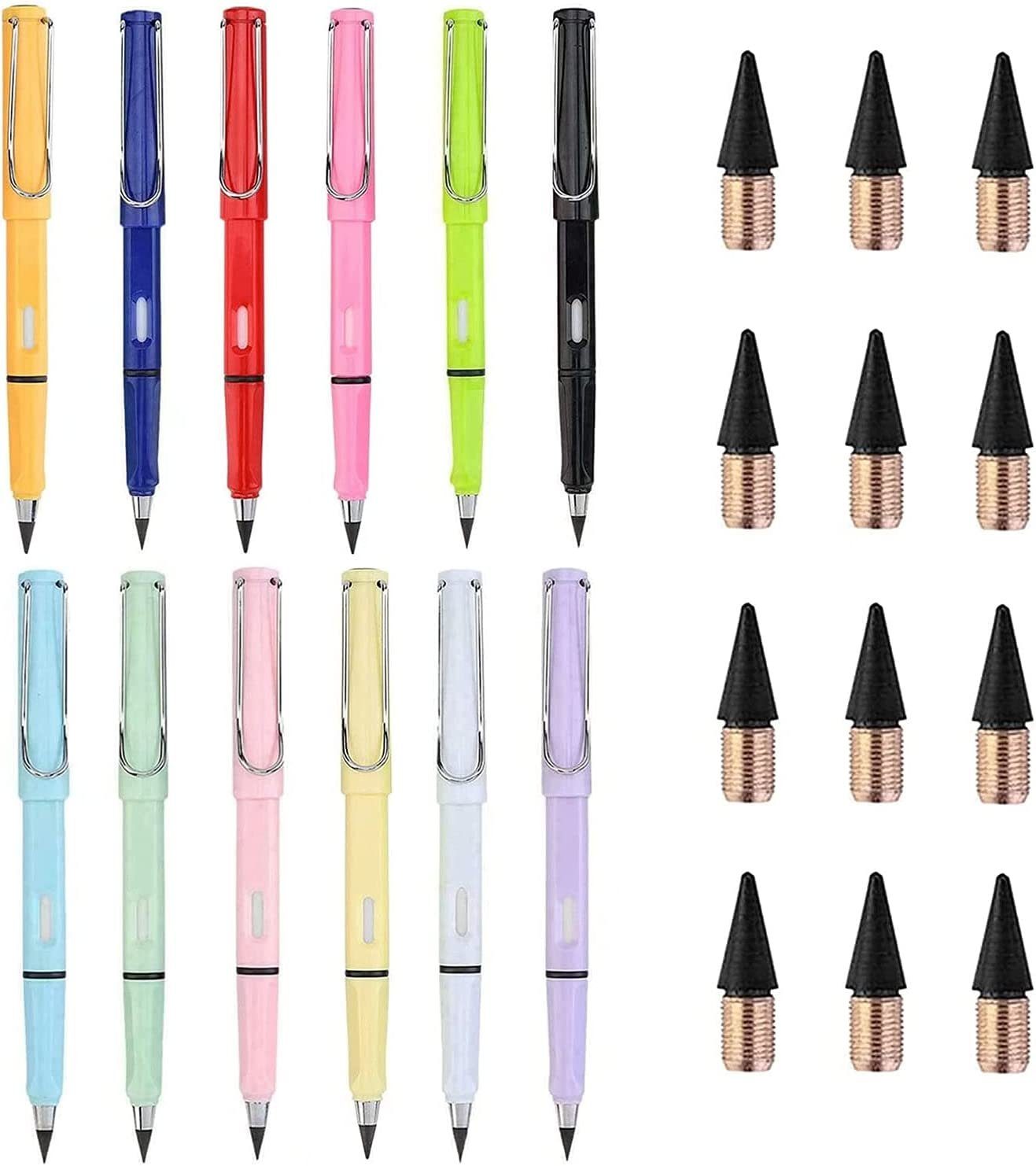 XDeer Bleistift Beliebte Bleistift,Ewiger Bleistift,Tintenlose,Unendlicher Bleistift, (12-tlg)