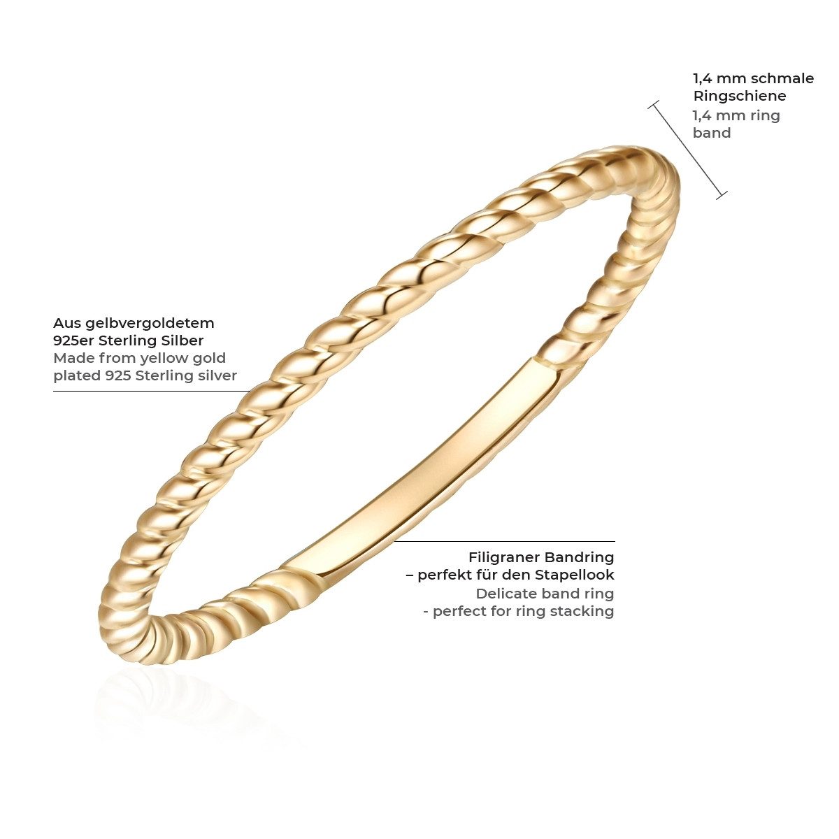Glanzstücke München Fingerring X999 (1-tlg), aus günstig online kaufen