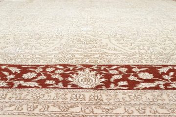 Wollteppich Täbriz Teppich handgeknüpft braun, morgenland, rechteckig, Höhe: 10 mm