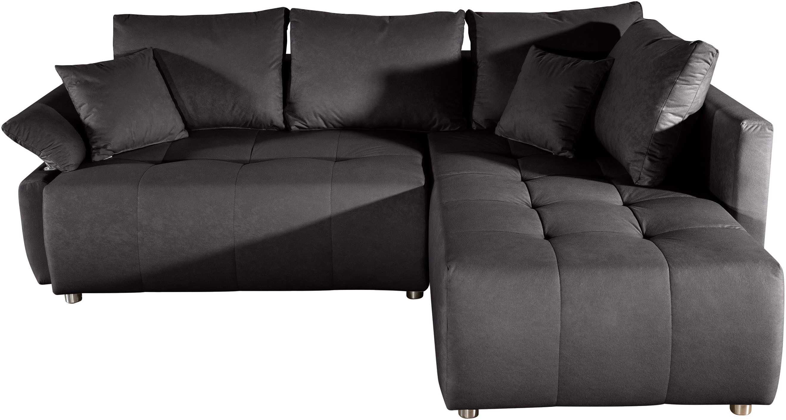 COLLECTION AB Ecksofa Funtastic, Breite 213 cm, mit Schlaffunktion, Bettkasten, Armverstellung und Bonnelfederkern