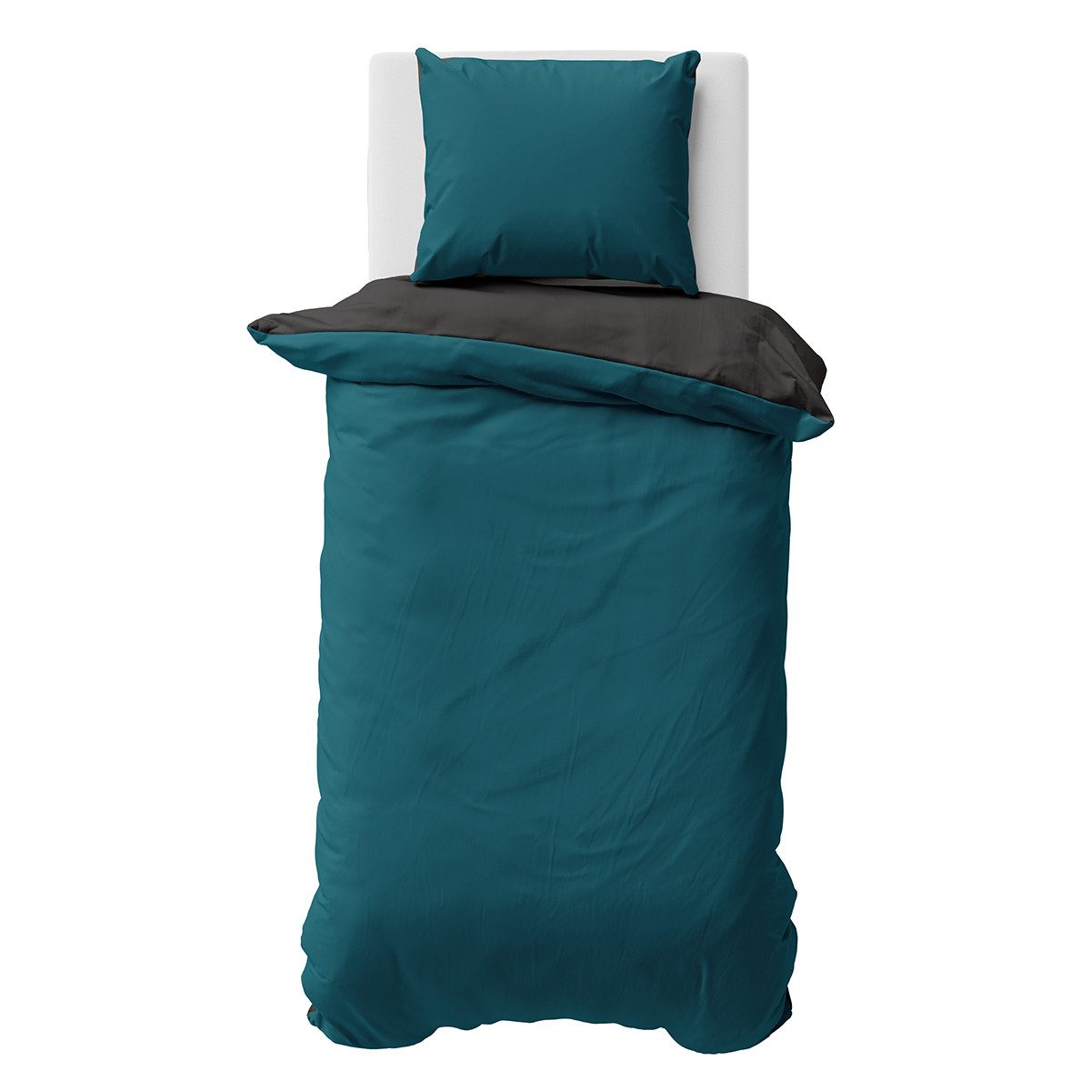 Visaggio Bettwäsche Baumwolle Feinbiber Winter Bettbezug 135x200, 155x220, Feinbiber, 2 teilig, Feinbiber Winterbettwäsche mit Wendeseite, Unifarben