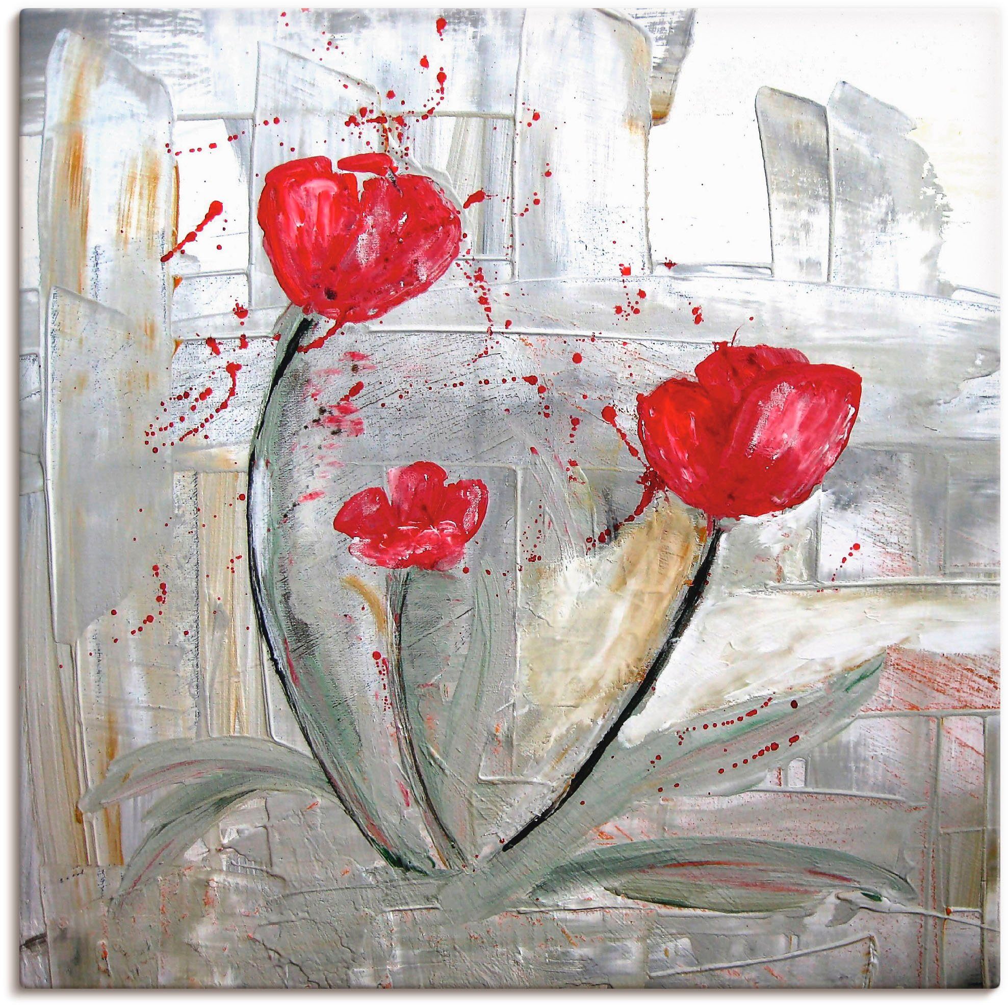 Artland Leinwandbild Familie, Muster (1 St), auf Holzrahmen gespannt