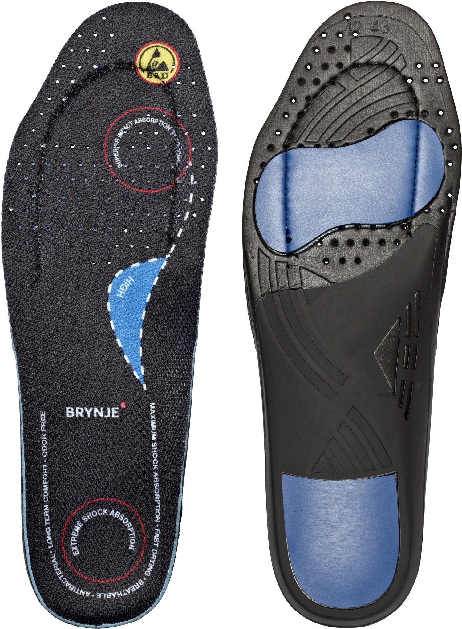 Brynje Einlegesohlen Ultimate FootFit - High, für optimale Unterstützung und Komfort