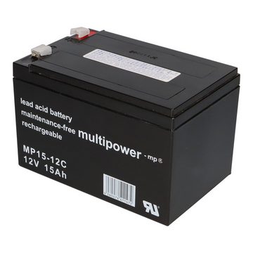 Multipower Elektro-Roller-Scooter Batterie Akku 12V 15 AH MP Elektromobil-Akku