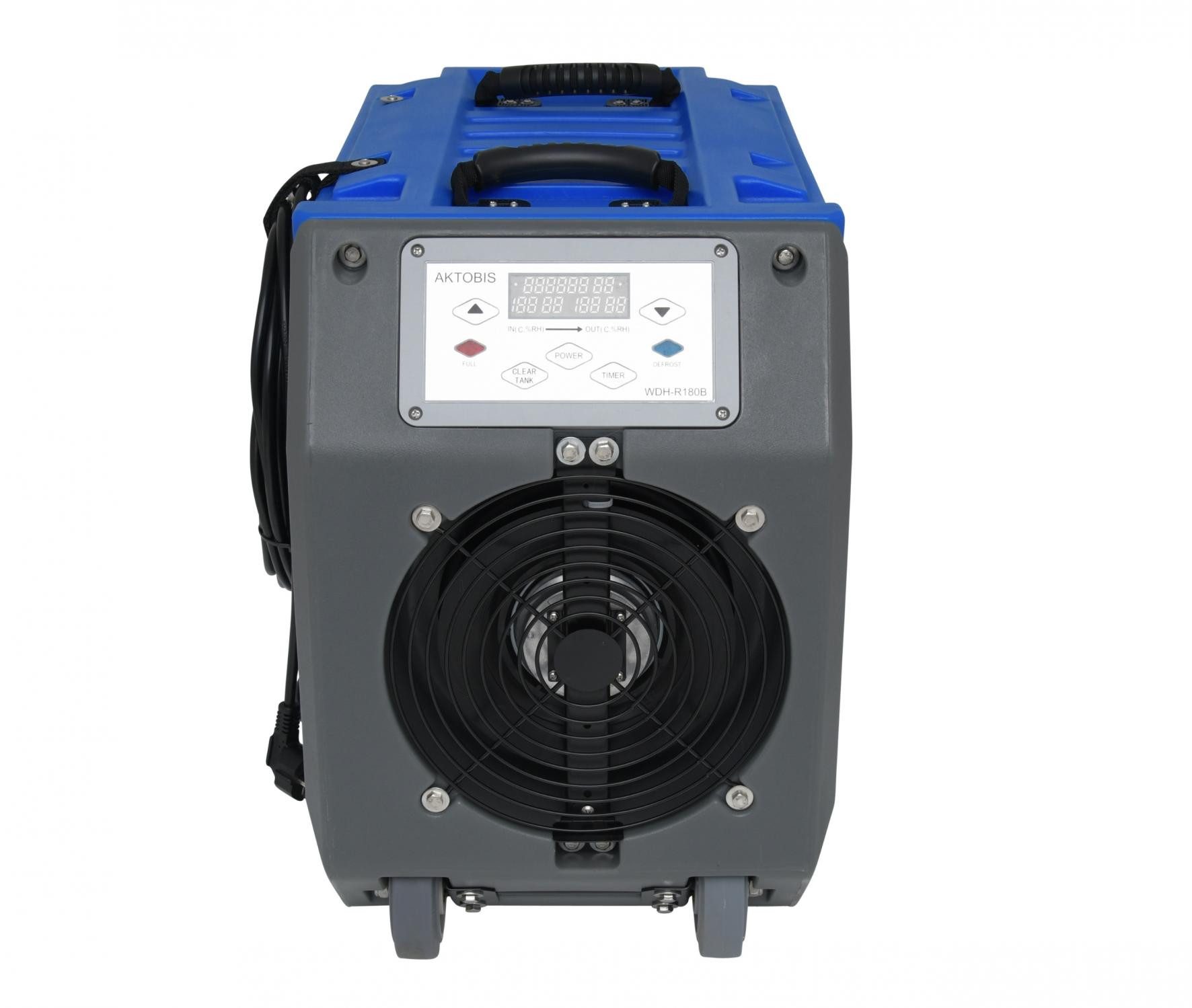 WDH Bautrockner WDH-R180B, für 140 m³ Räume, Entfeuchtung 70 l/Tag, Mit integrierte Kondensatpumpe