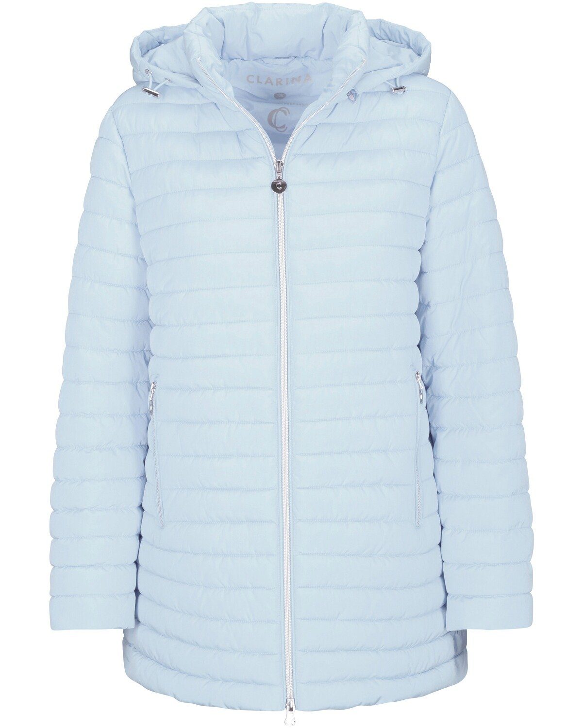 Clarina Steppjacke Lange Steppjacke mit Kapuze
