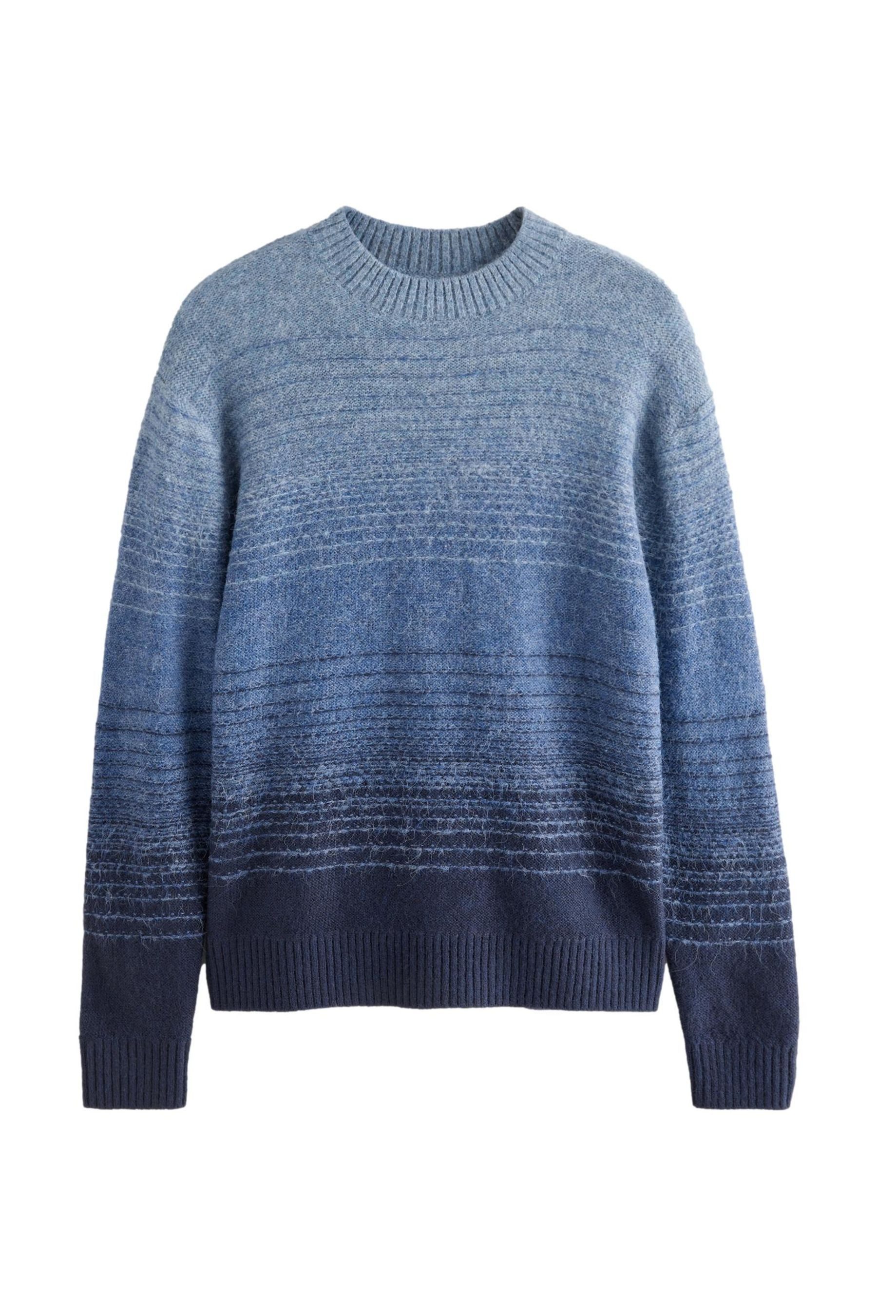 Rundhalspullover Regular Fit Pullover mit Farbverlauf-Streifen