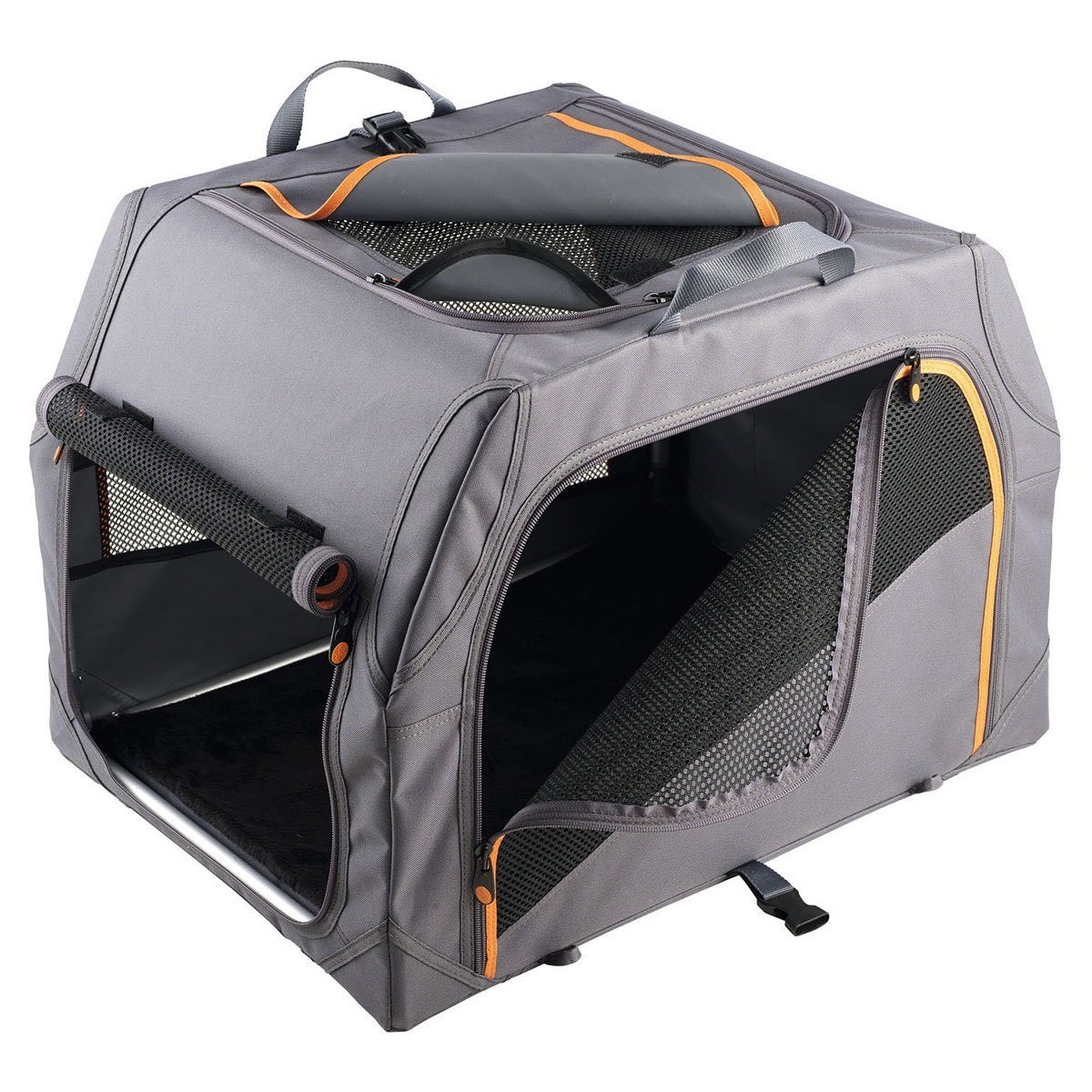 Hunter Tierbedarf Hunde-Transportbox Hundetransportbox Alu-Gestell