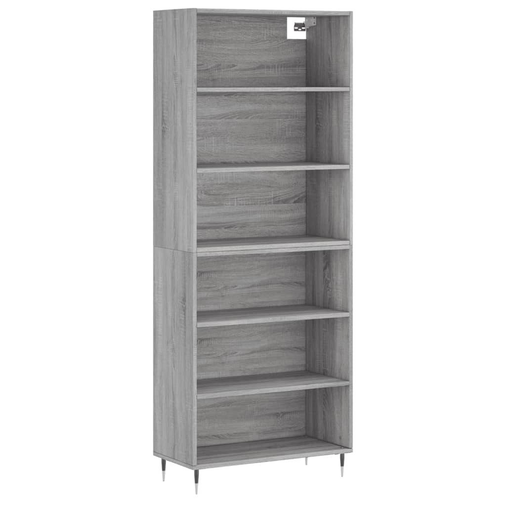 vidaXL Highboard Highboard Grau Sonoma 69,5x32,5x180 günstig online kaufen