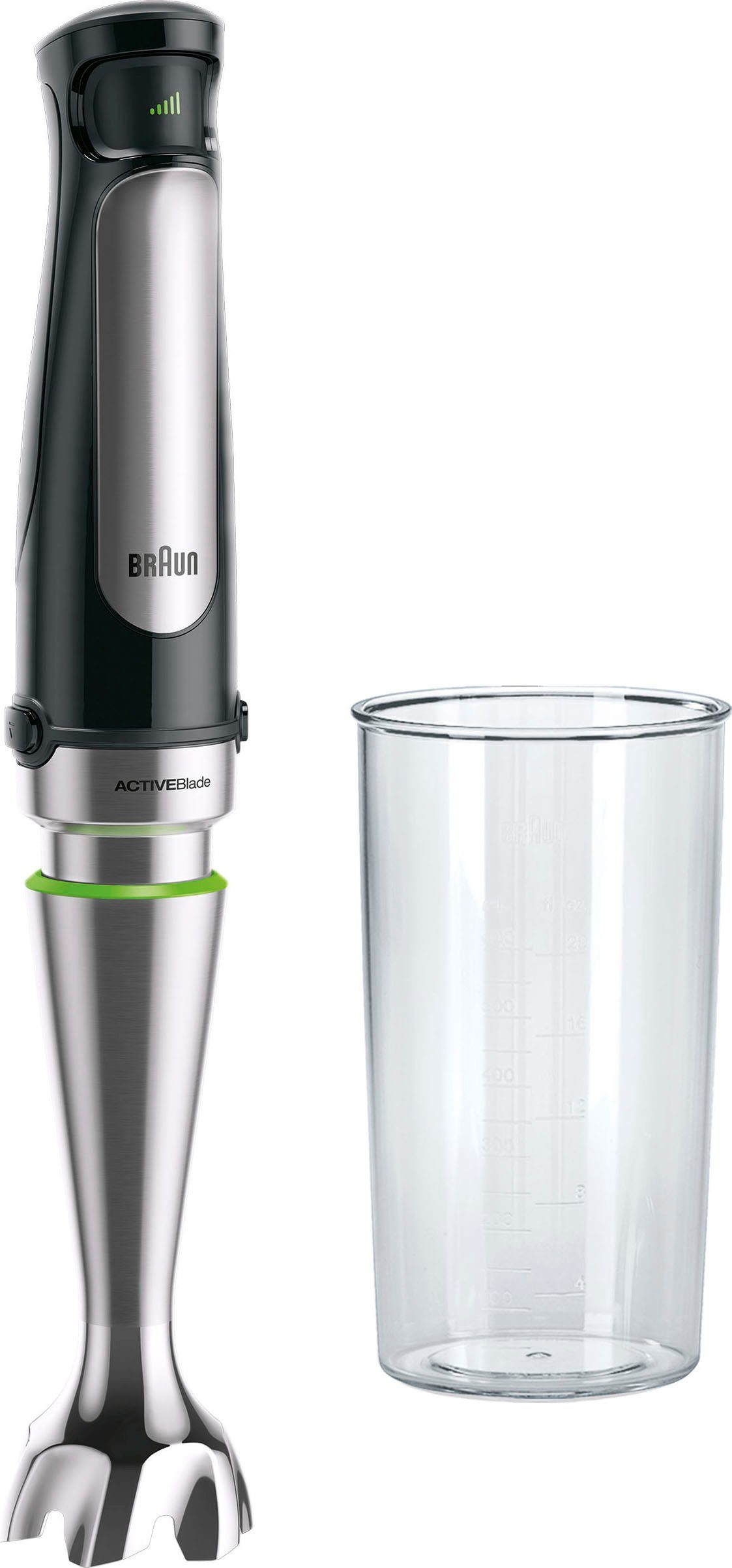 Braun Stabmixer MultiQuick 7 MQ 7000X - 1000W, Stufenlosregulierbar, Dynamische Klinge, 1000 W, Spritzschutz, Extra Mahlklinge, Mixer, Zubehör spülmaschinenfest