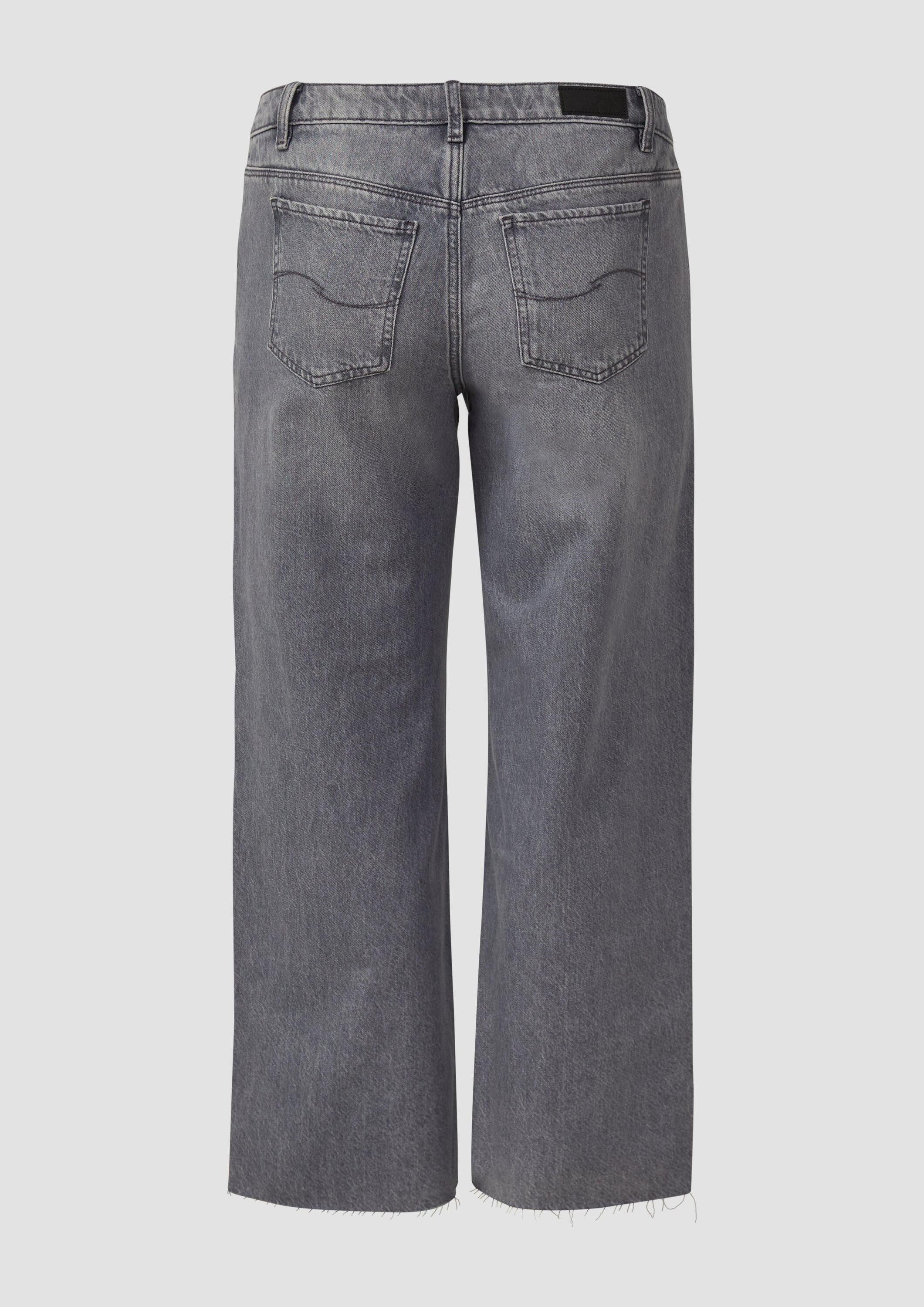 QS Weite Jeans Jeans-Hose Jeans Catie / Slim Fit / Mid Rise / Wide Leg günstig online kaufen