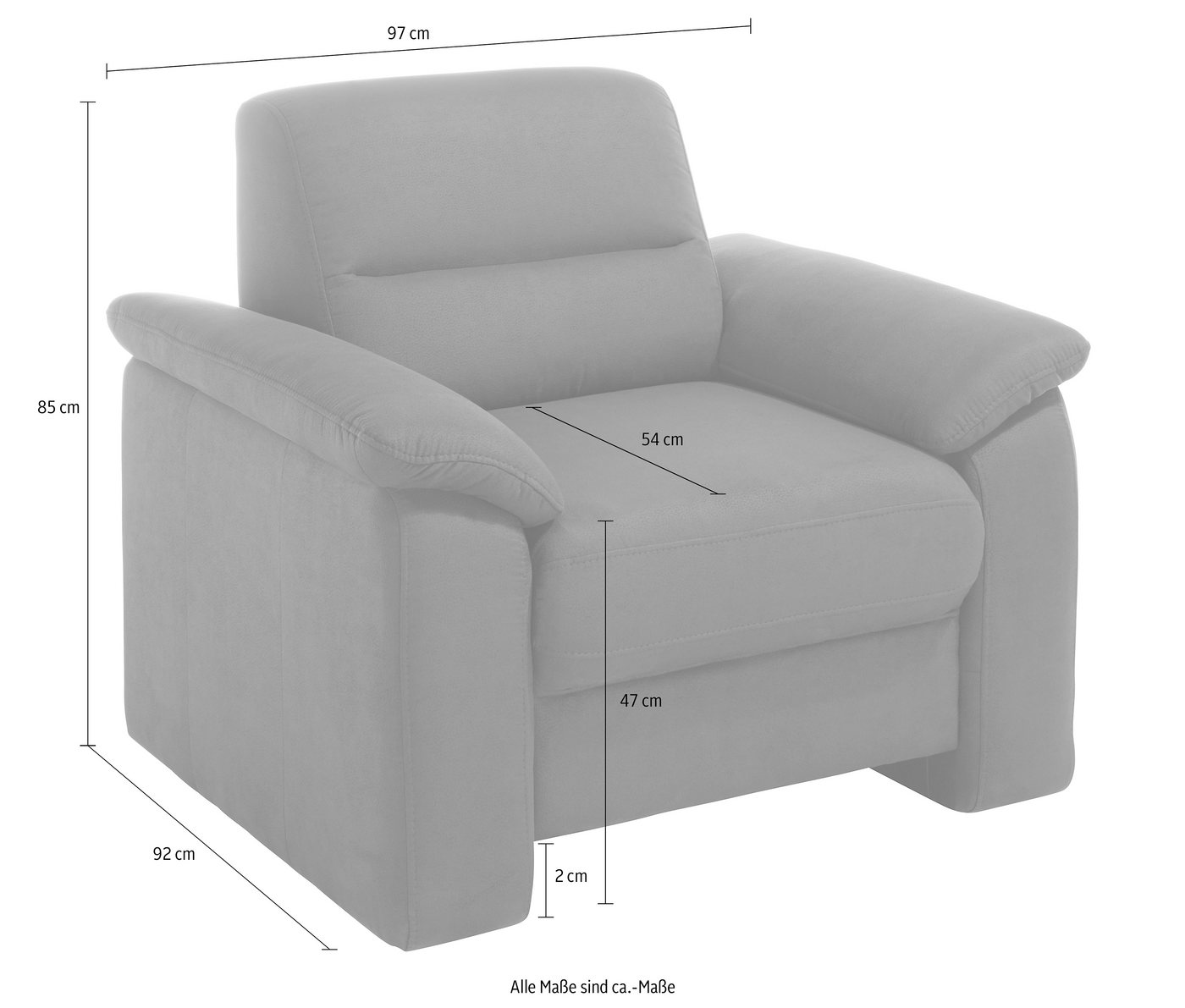 sit&more Sessel, inklusive komfortablem Federkern-HomeTrends
