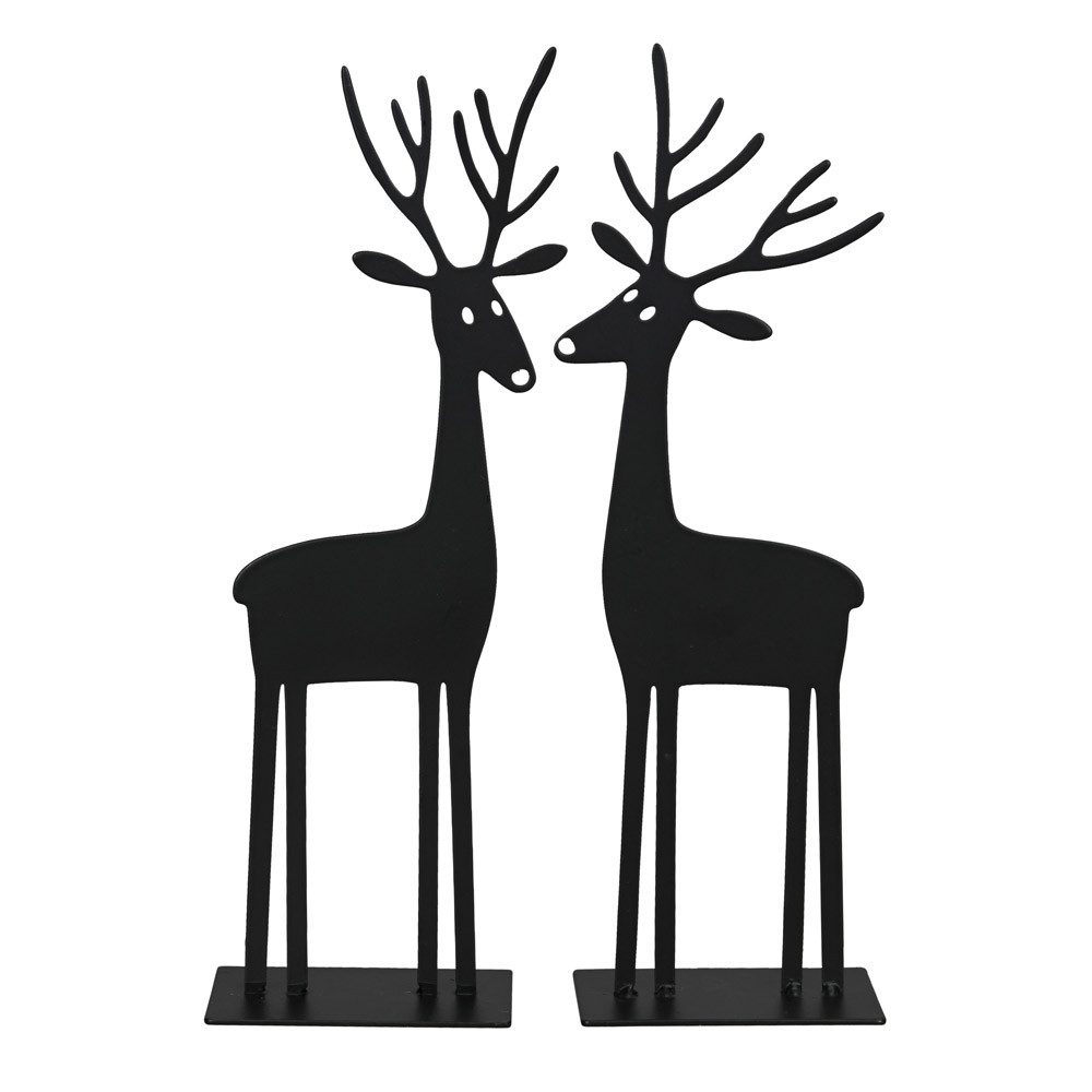 Posiwio Dekoobjekt 4tlg. Hirsch ERIK schwarz günstig online kaufen