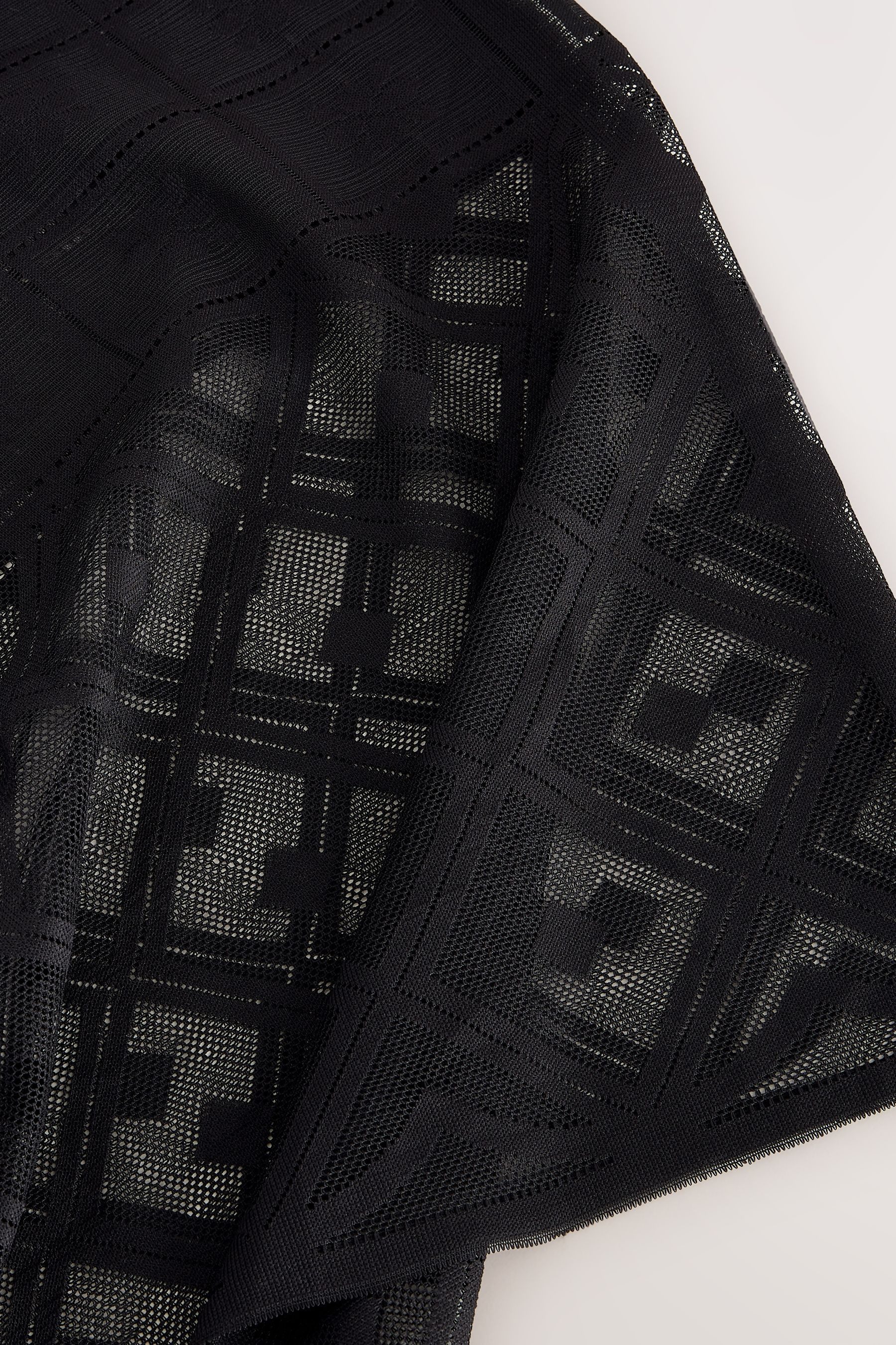 Next Poncho Poncho mit V-Ausschnitt und Spitze (1-St)