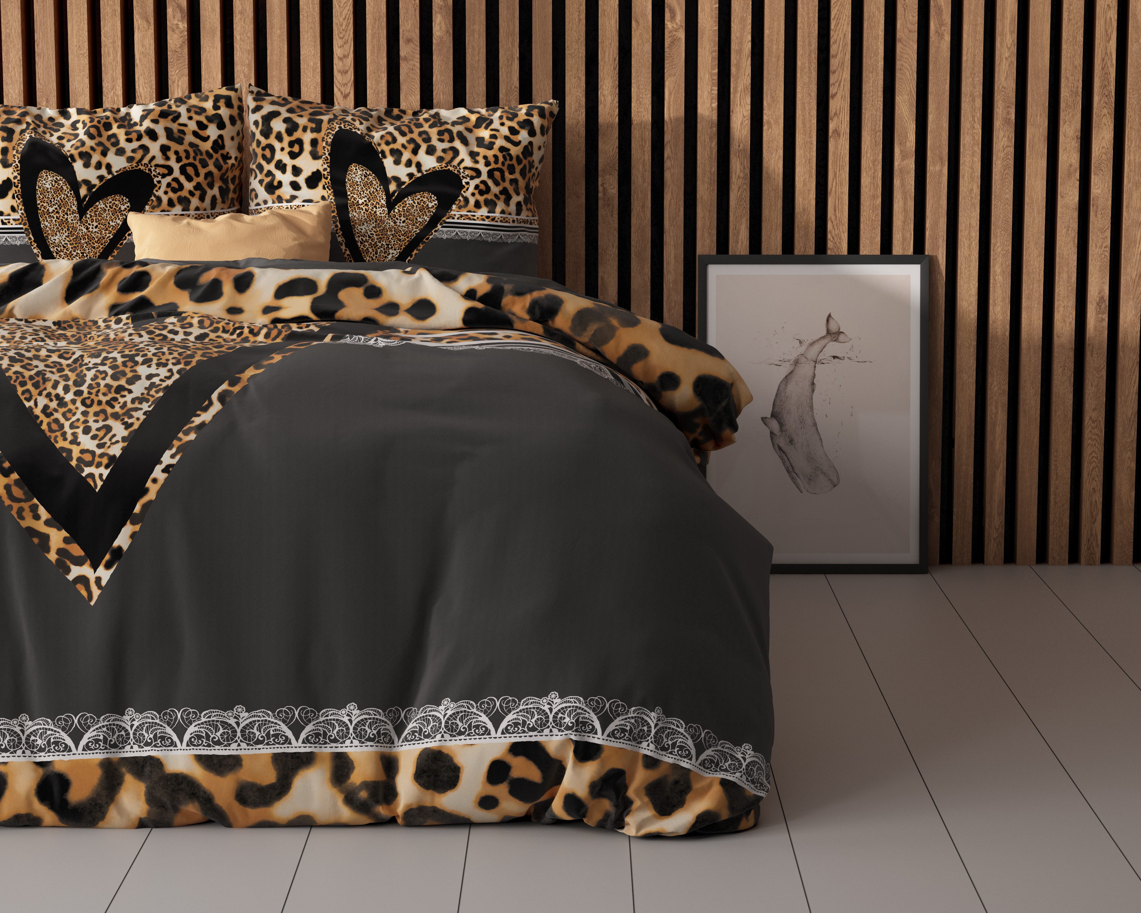 Sitheim-Europe Bettwäsche Bettwäsche-Set Panther Liebesherz, 2 günstig online kaufen