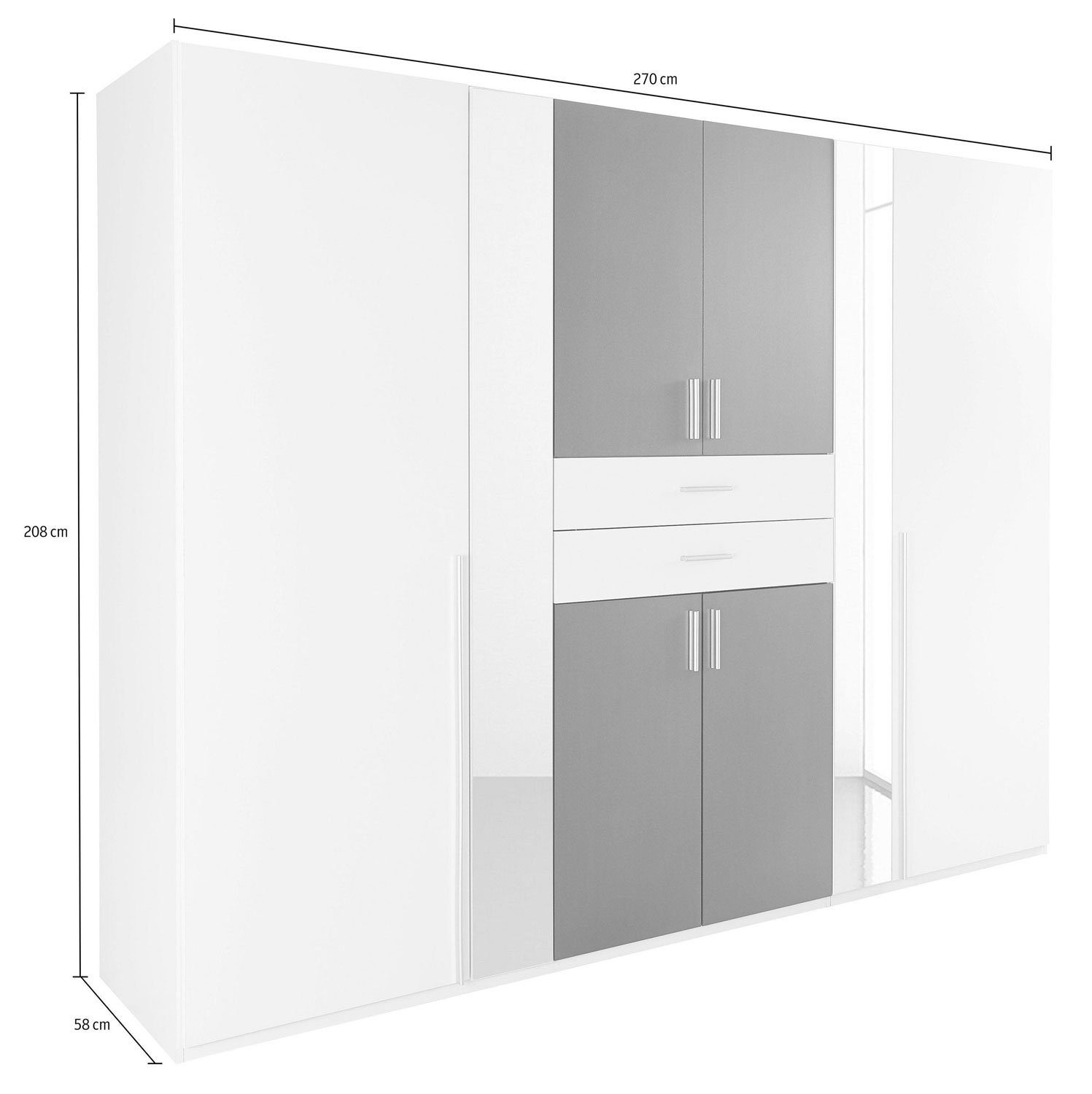 Wimex Kleiderschrank Vanea (mit Türen, mit günstig online kaufen