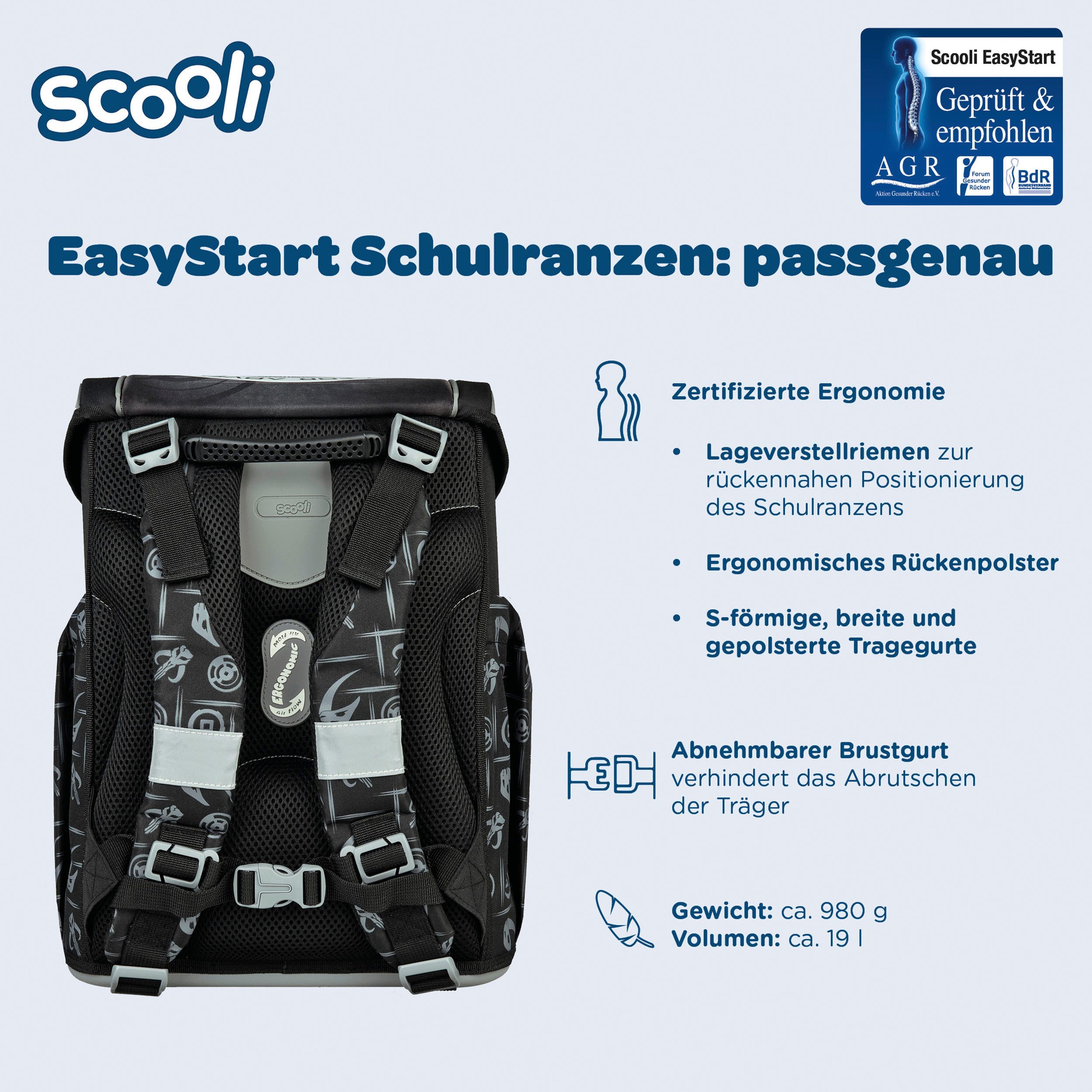 Scooli Schulranzen Easy Start (Set, 5-tlg)