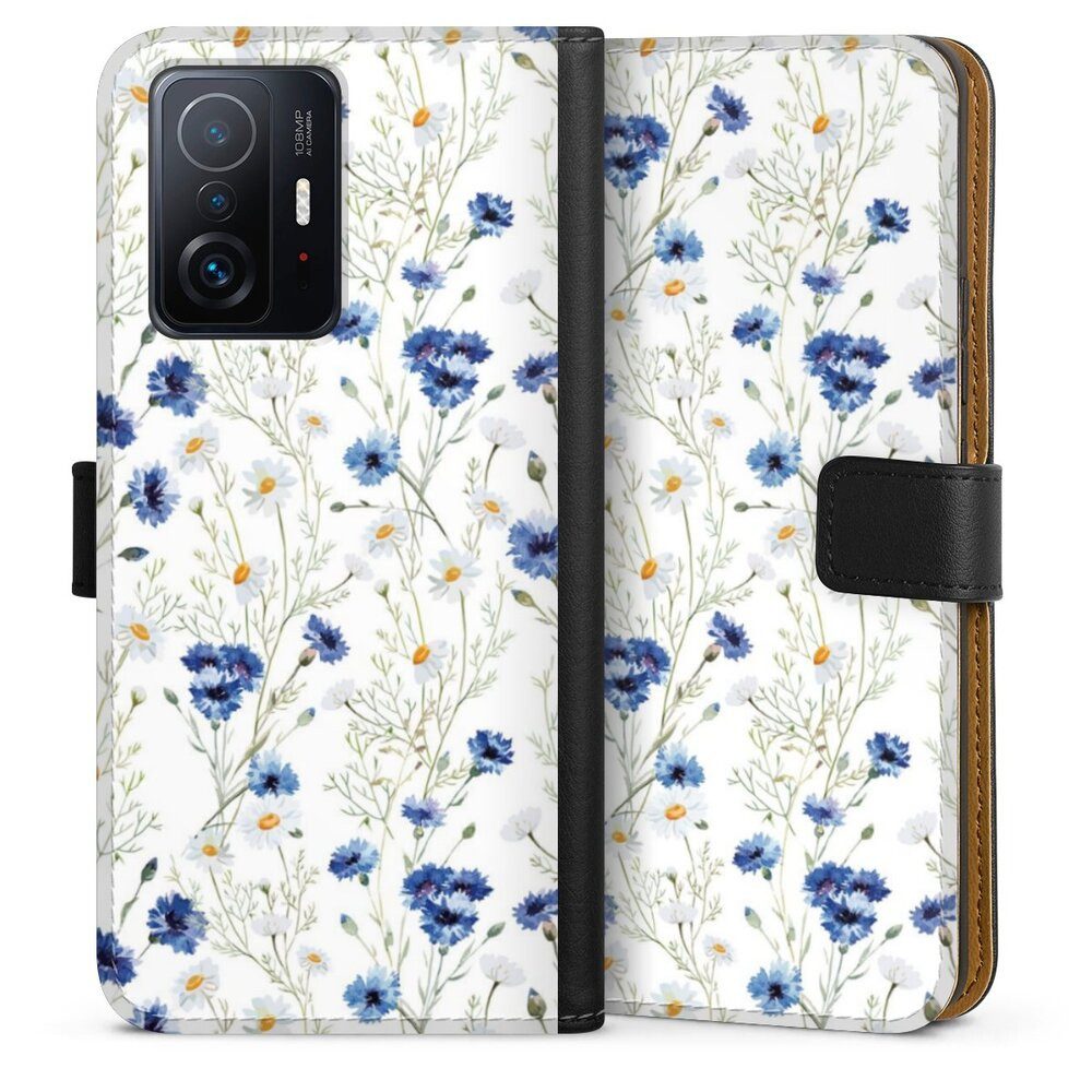 DeinDesign Handyhülle Muster Blume Blumen Flower Pattern 6, Xiaomi 11T Pro 5G Hülle Flip Case Klapphülle Handytasche Leder