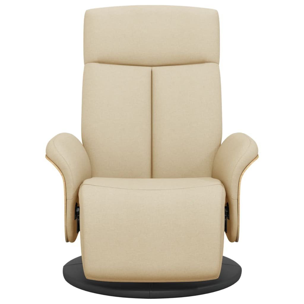 vidaXL Sessel Relaxsessel mit Fußteil Creme günstig online kaufen