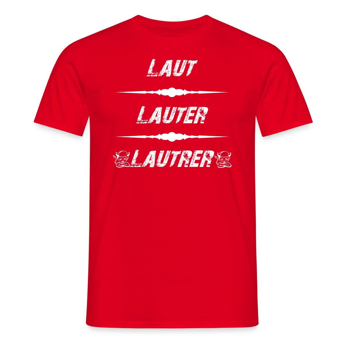 Spreadshirt T-Shirt Laut Lauter Lautrer Kaiserslautern Teufel Fußball Fan Männer T-Shirt (1-tlg)