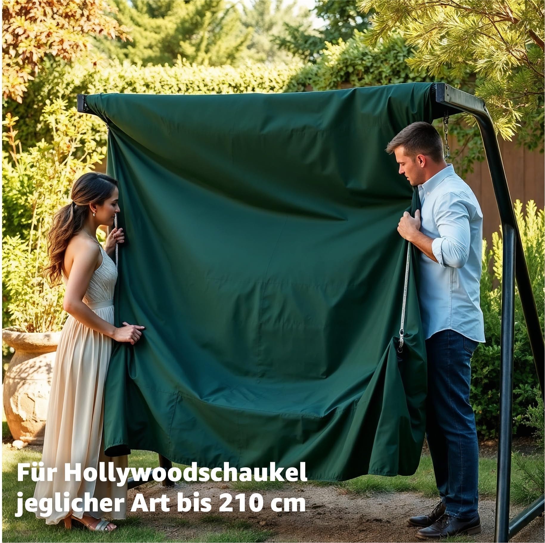 toolmate® Schutzplane Abdeckung Hollywoodschaukel - 210x150x150cm (Packung, 1-St), Wasserdicht