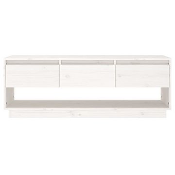 möbelando TV-Board Harra (B/H/T: 110x40x34 cm), aus Kiefer-Massivholz in Weiß