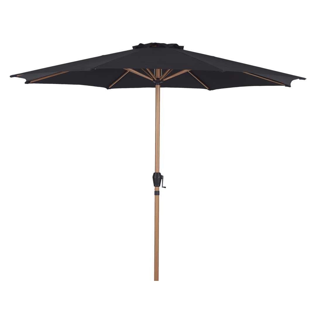 Schou Sonnenschirm Felix Sonnenschirm Ø300cm schwarz,Teak.