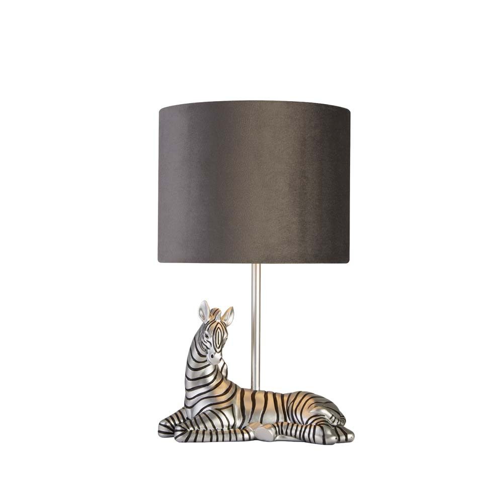 Searchlight Tischleuchte, Leuchtmittel nicht inklusive, Tischlampe Nachttischleuchte Tischleuchte Zebra Kunstharz