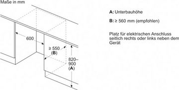 Constructa Einbaukühlschrank CK202VFD0, 82 cm hoch, 59,8 cm breit