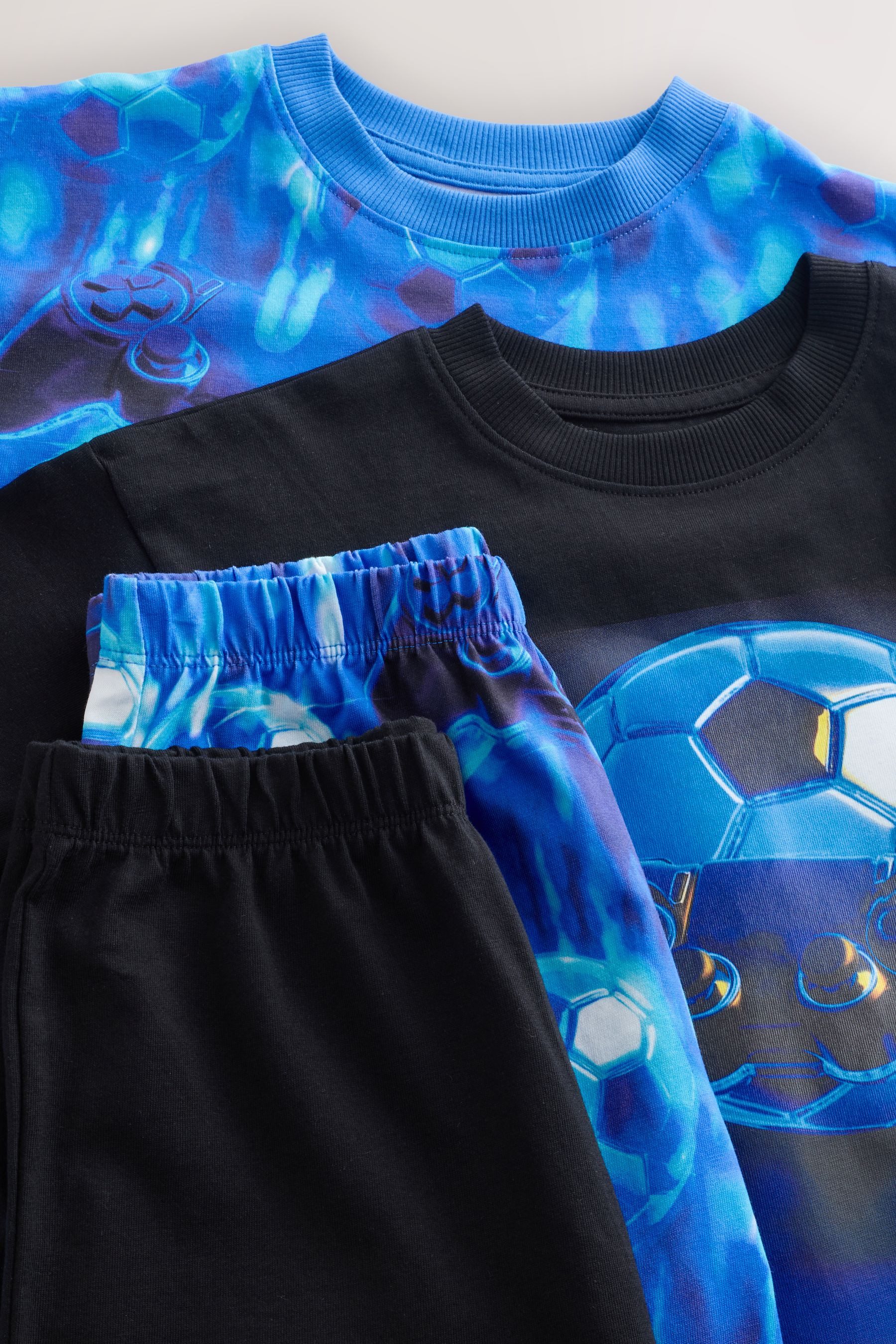 Next Pyjama 2er-Pack kurze Schlafanzüge aus 100 % Baumwolle (4 tlg) – Bild 5 von 5